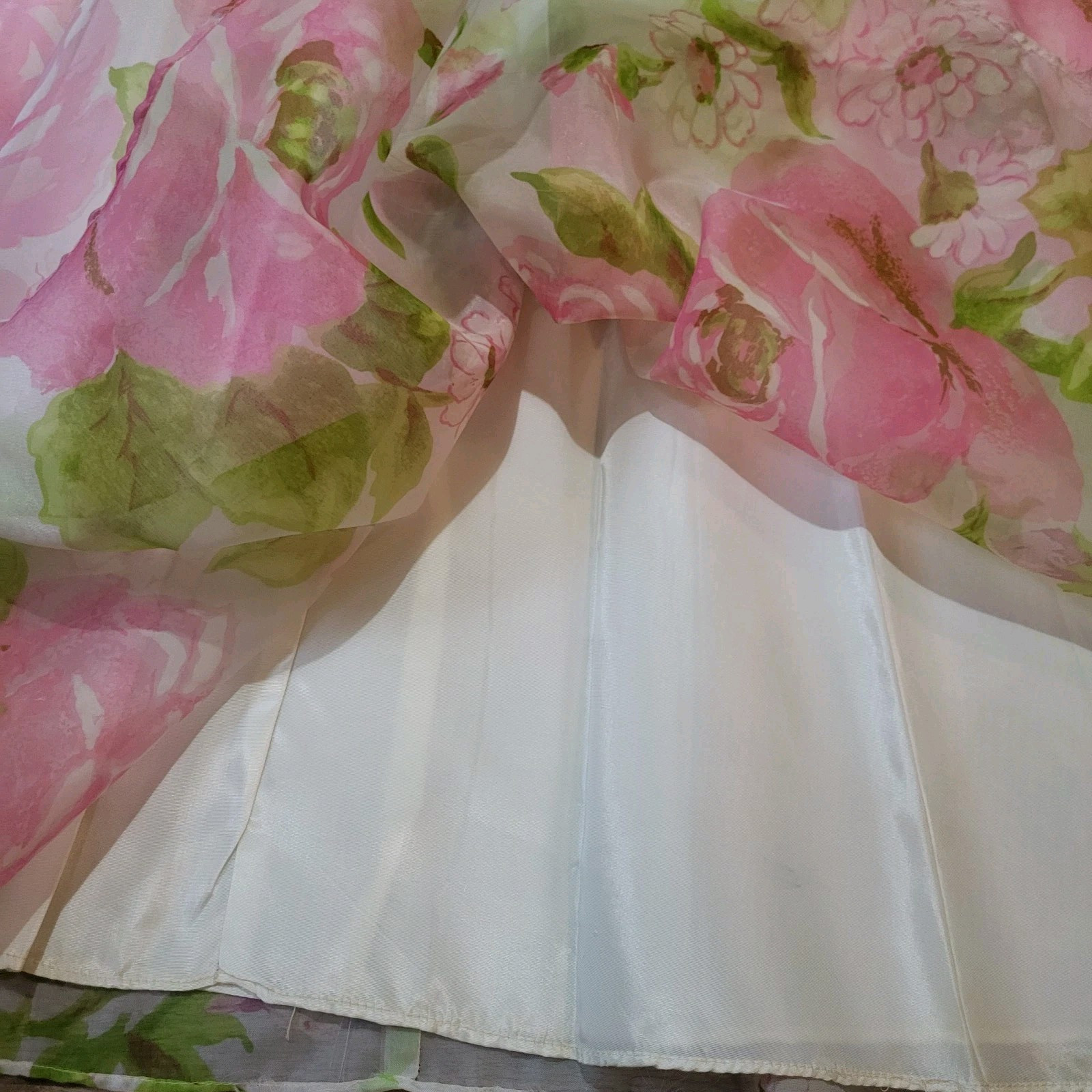 Vintage Avalon Classics Longsleeve Floral Maxi Gown Size 12
