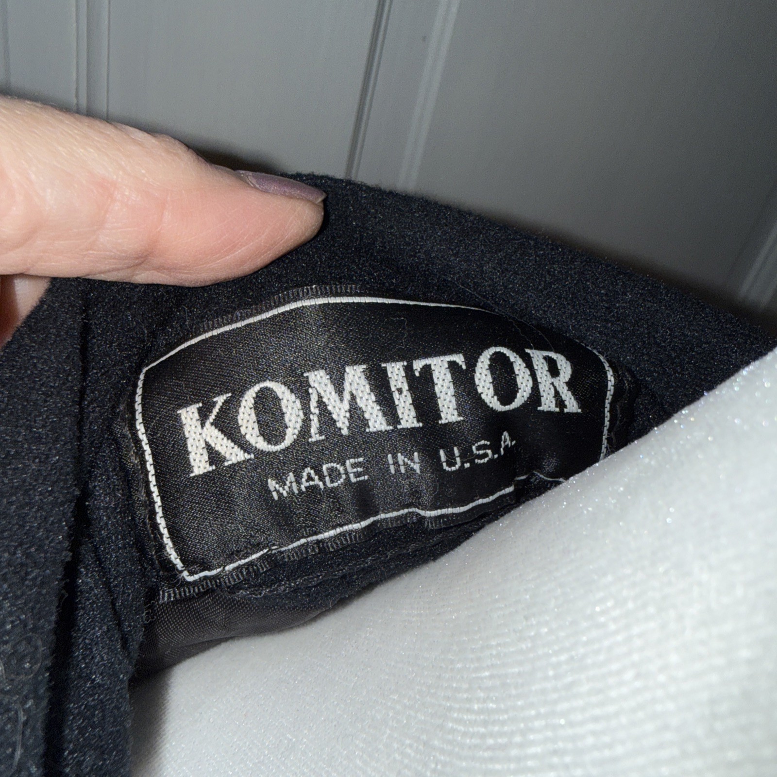 Komitor vintage long black Wool Swing coat, 2 X