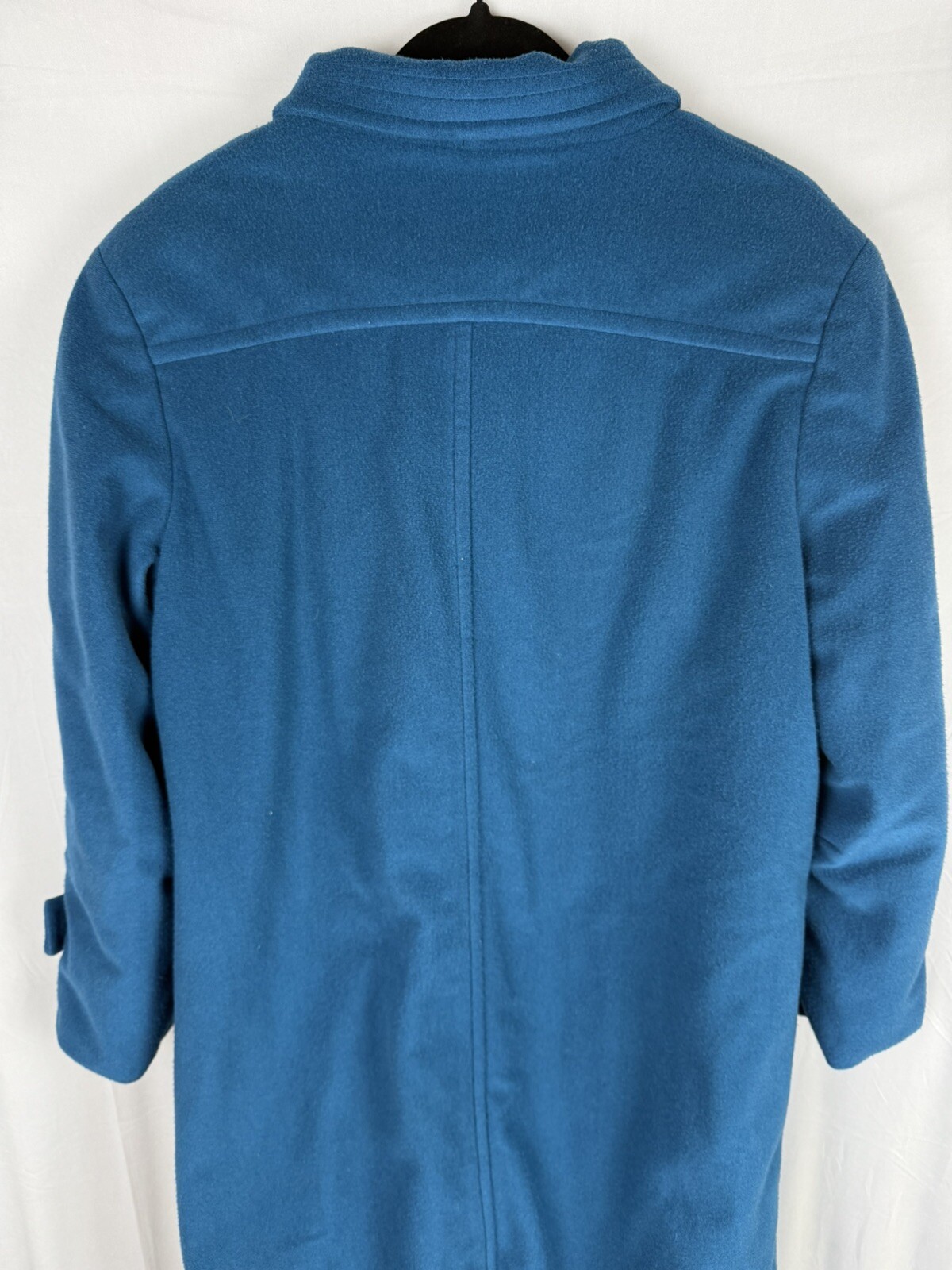 Vintage Kashmiracle by Wellington Made in USA Teal Long Coat 80’s Retro