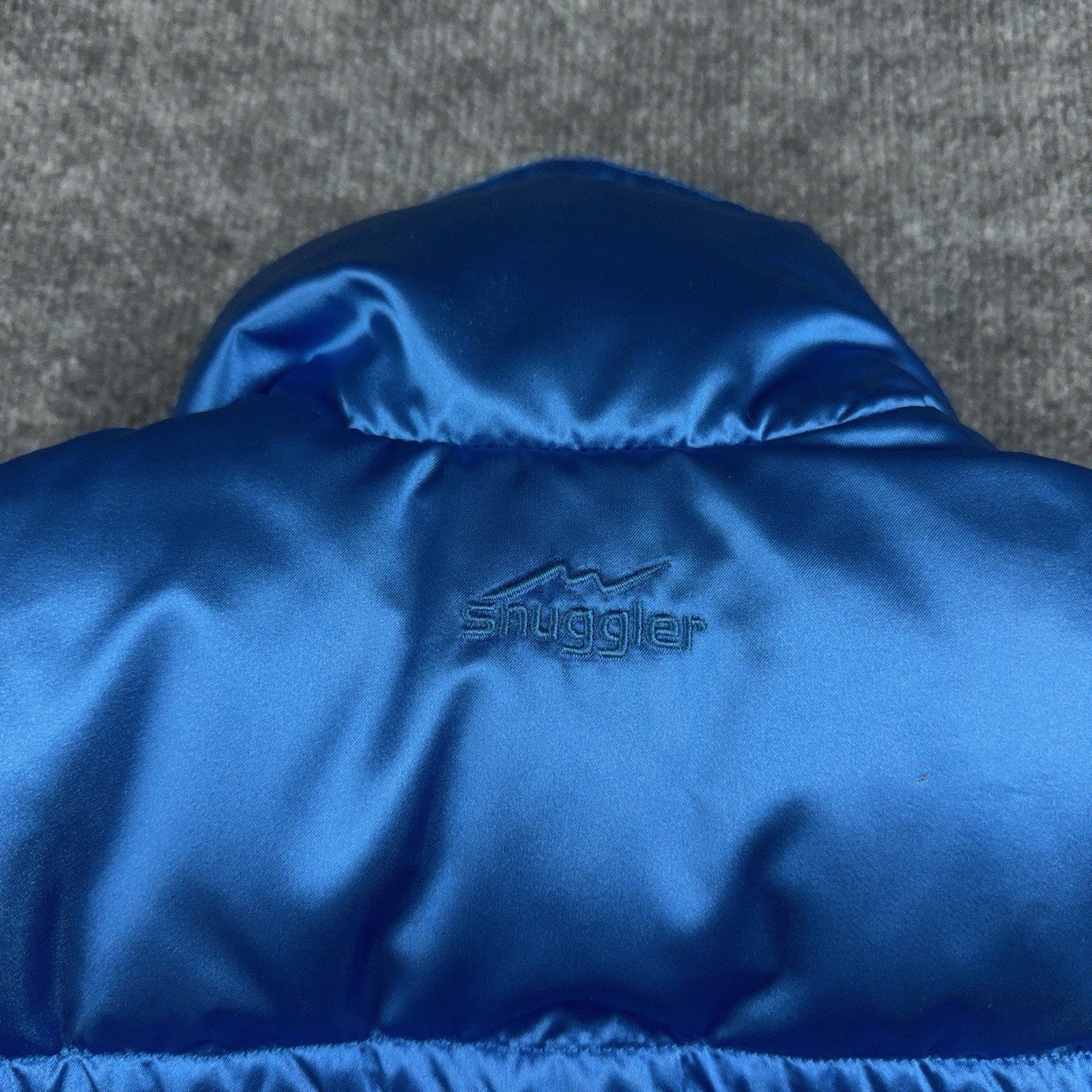 Vintage 80s 90s Snuggler by Kaelin Shiny Blue Down Puffer Ski Jacket US6