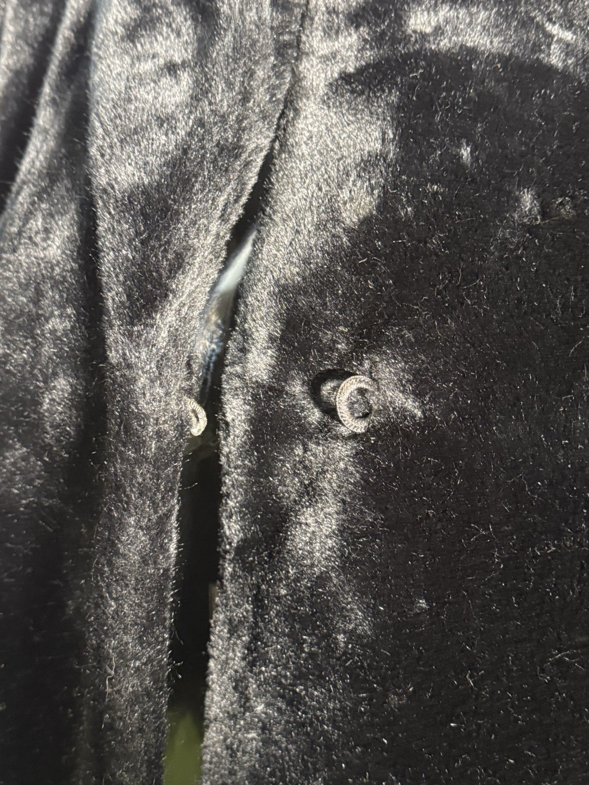 Vintage Intrigue Glenoit Coat Womens XL Black Faux Fur Union Tag USA Mob Wife