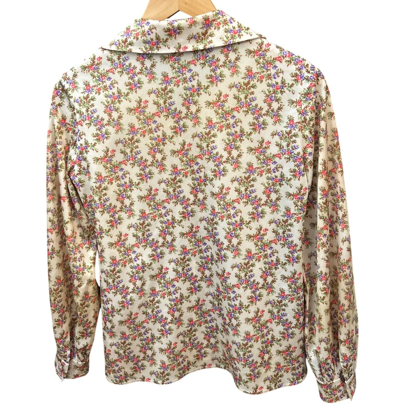 Vintage Floral Blouse Cottagecore Grandma Core Retro 70s Style Shabby Chic Boho