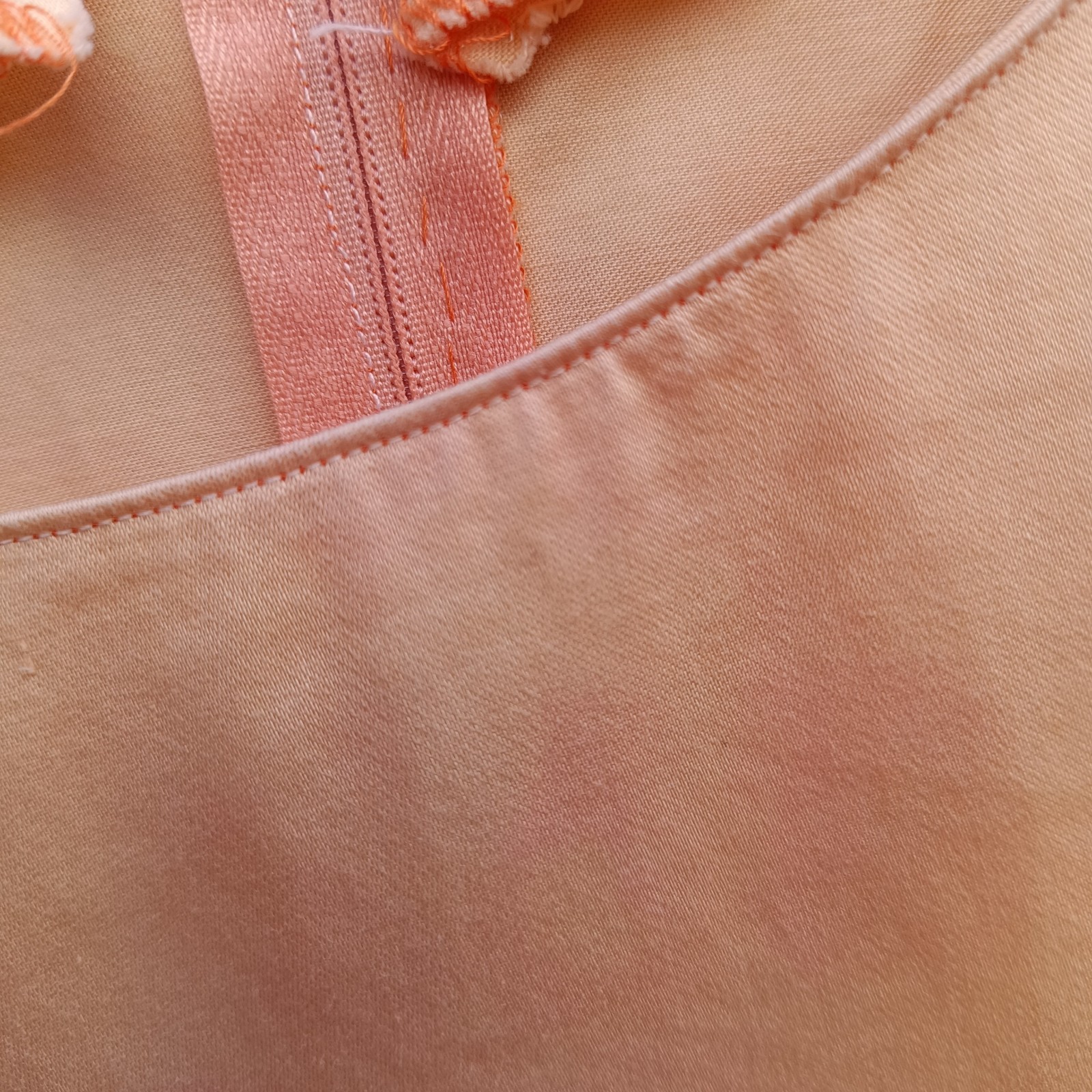 Apricot Peach Sheath Dress 36 S 38 M Vintage Summer Cocktail Dress Catenella Ital