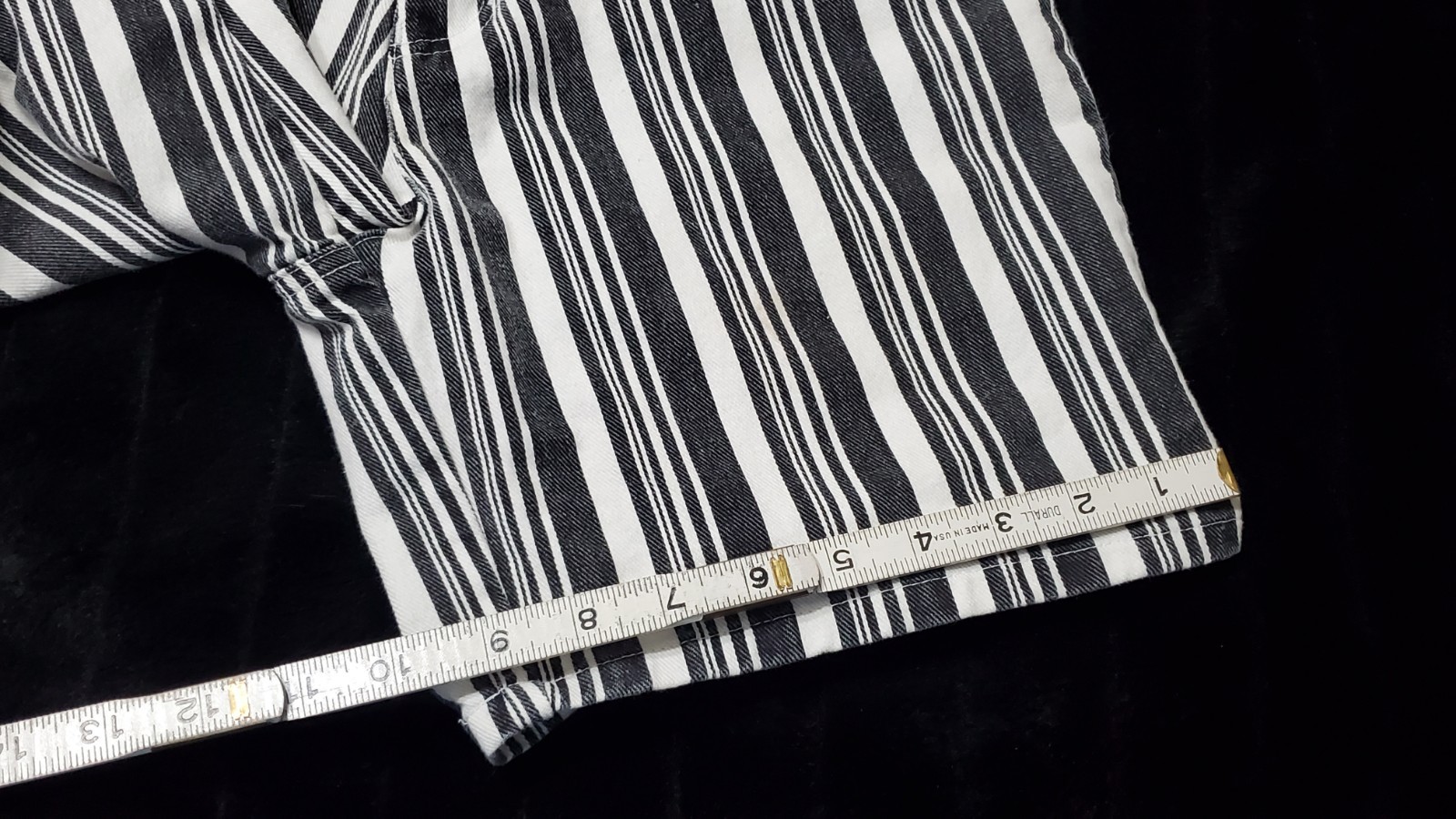 Vtg Sostanza High Waisted Mom Shorts Striped Sz 5 Juniors XXS See Measurements