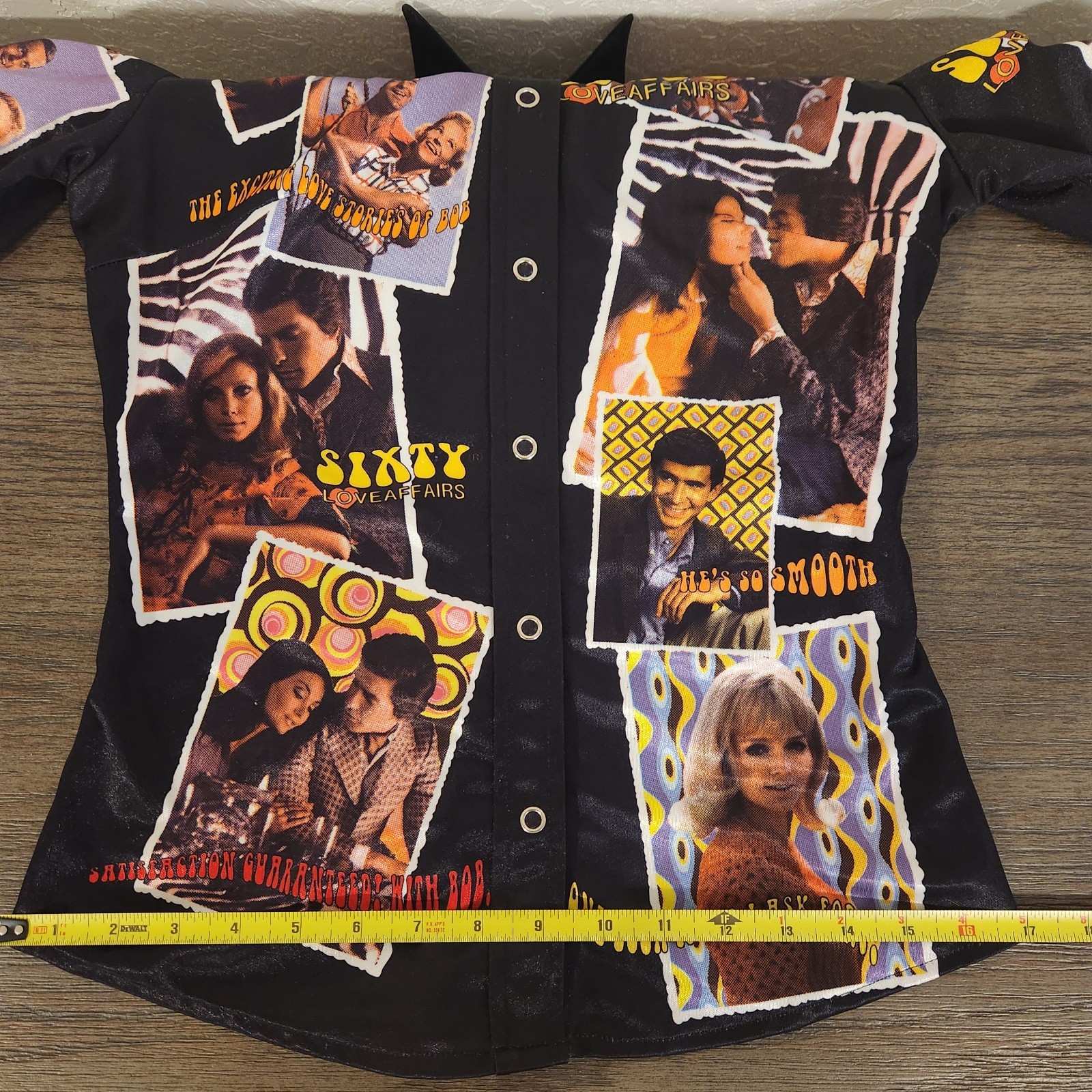 SIXTY Love Affairs Shirt: Sz M Romance Collage Made In Italy Y2K Vintage RARE