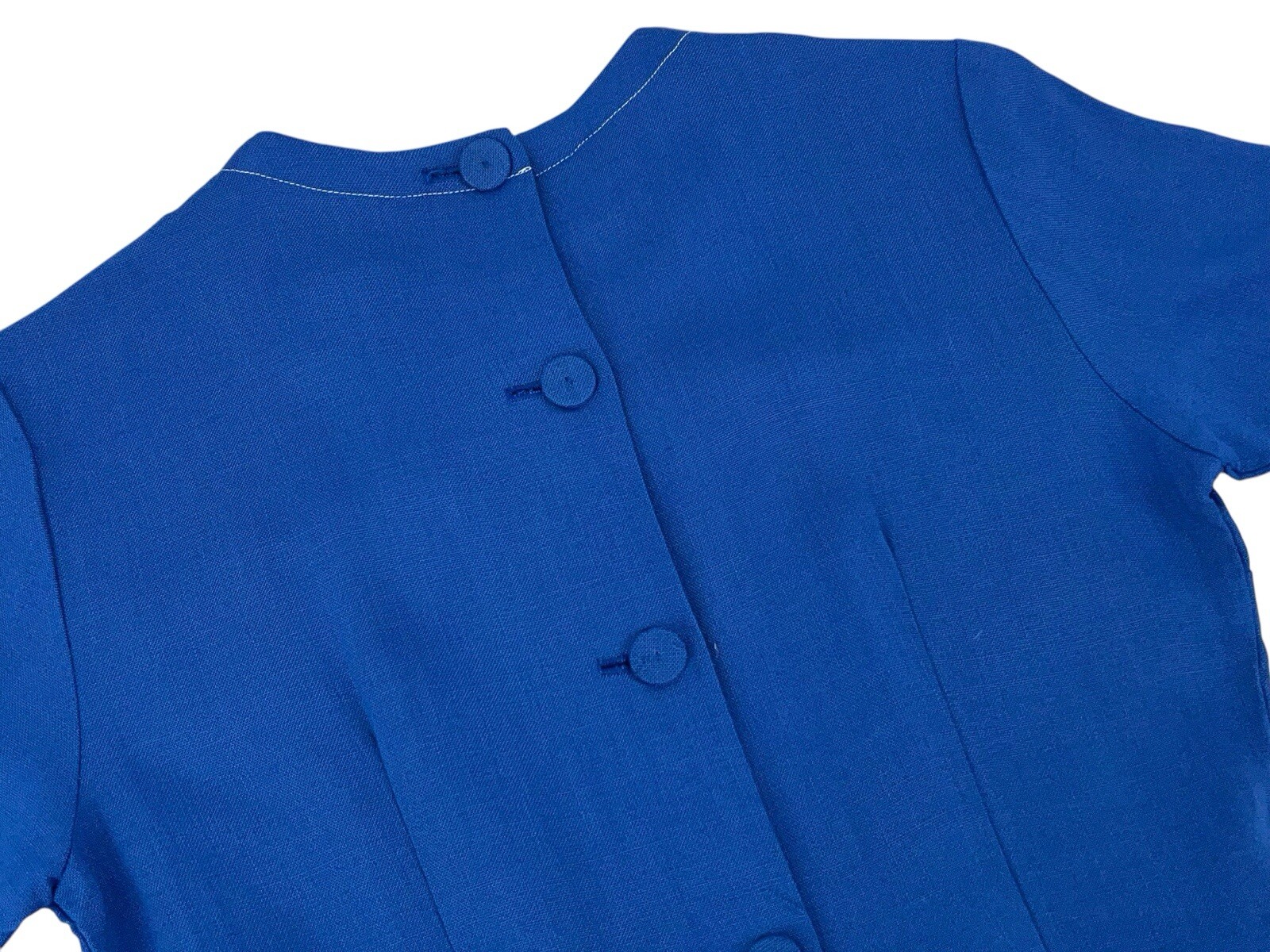 Vintage 1950’s Navy Day Dress Pat Perkins Rayon Pleated Skirt Size 4
