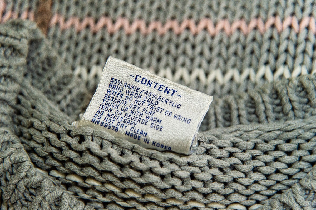Midnight Blues Sweater M Short Sleeve Knitted by Hand Gray