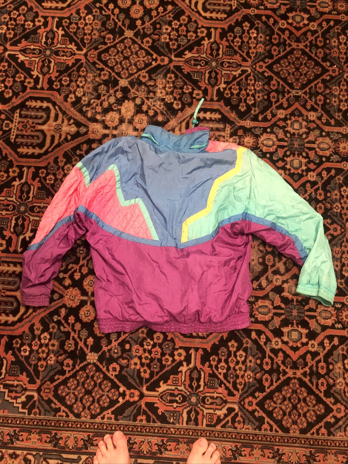 Vintage Lavon Petites Windbreaker Ski Jacket Womens Medium 1980s 90’s Colorful