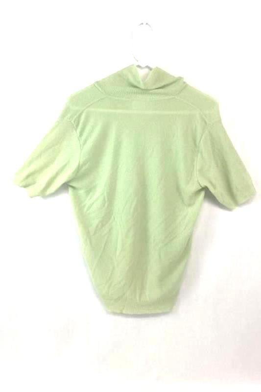 Vintage Sears Women’s Green Collared Sweater Top Size Large Short Sleeves