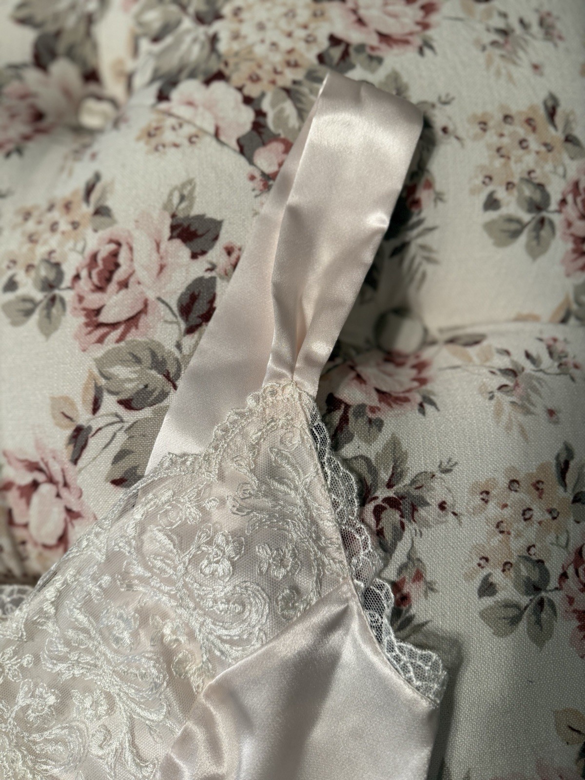 Vintage Harrods London Saxon Lingerie Blush Pink Long Nightgown NEW in Box 1997