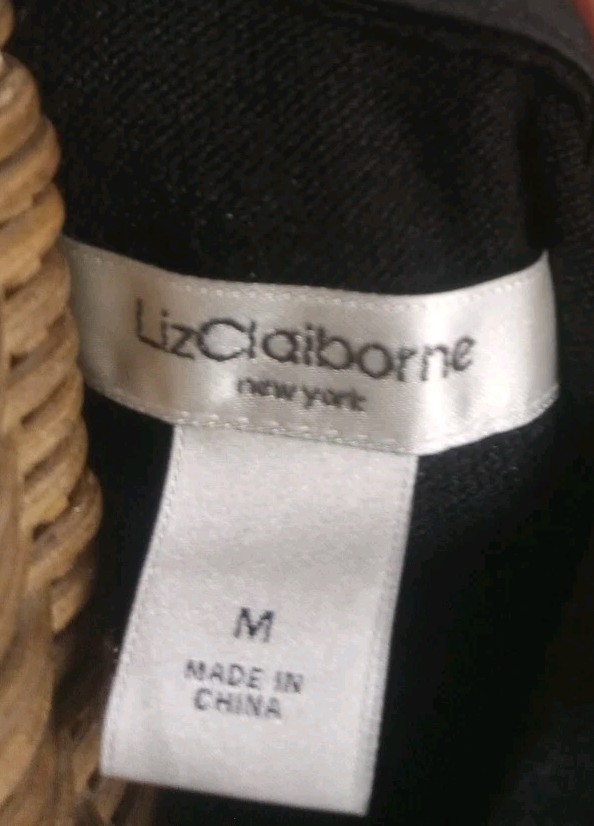 Vintage Black Silk/cashmere Long Sleeve Sweater, Medium, With Satin Detail