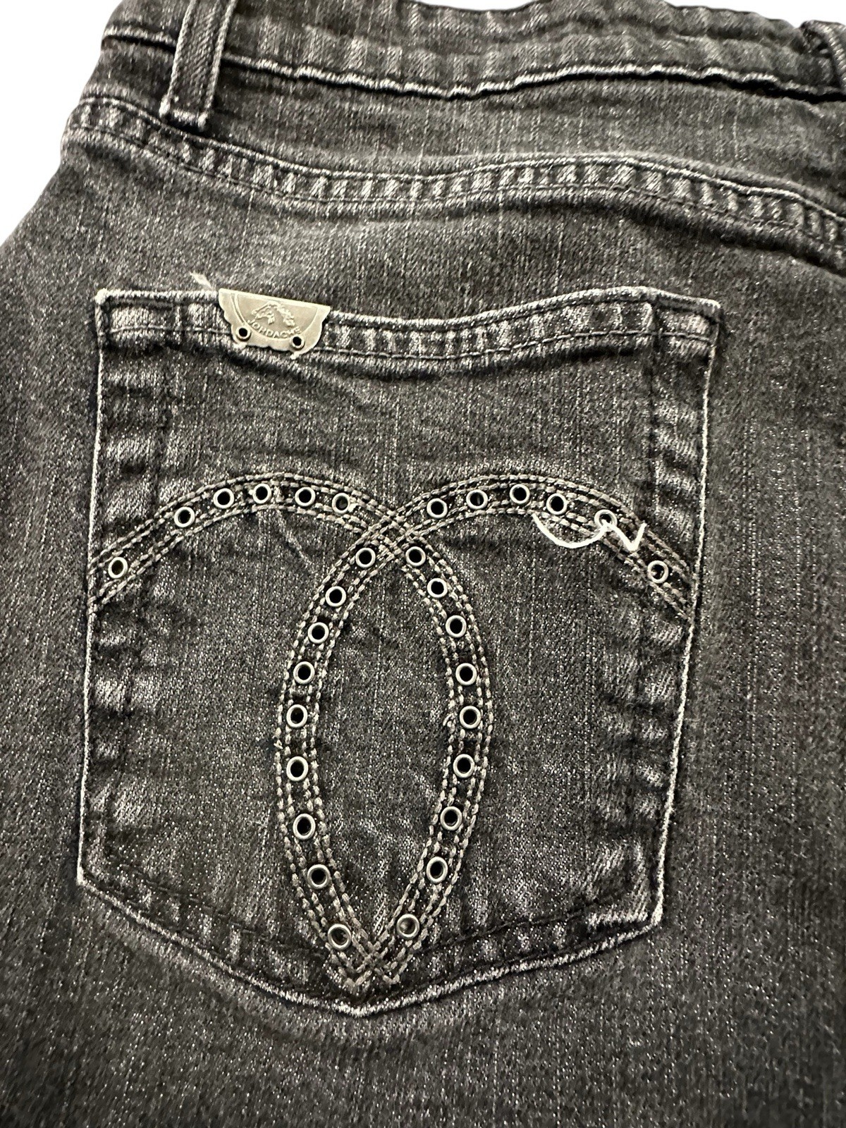 Jordache Vintage Women’s Jeans Skirt Size 7/8 29″ Waist Black 5 Pocket Design