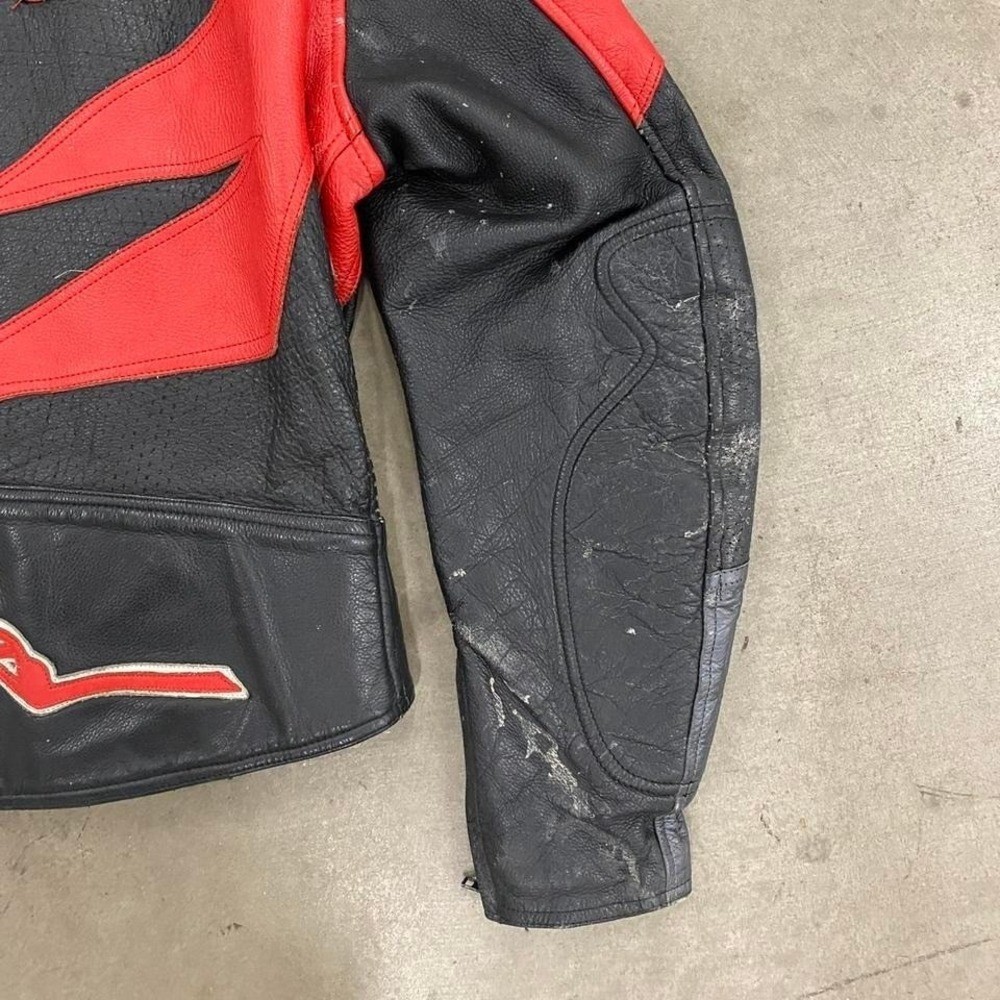 Vintage Fieldsheer Leather Biker Motorcycle Jacket Size 48