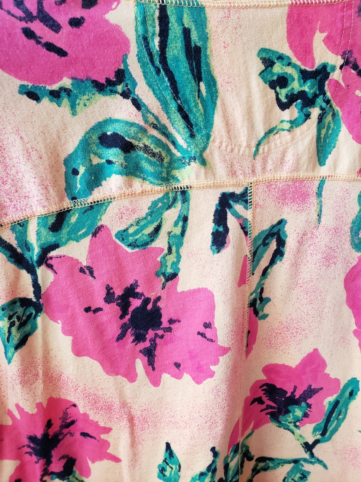 VTG 90s Carole Little Sport Large Multicolor Floral Print Twin Set Top Cardigan