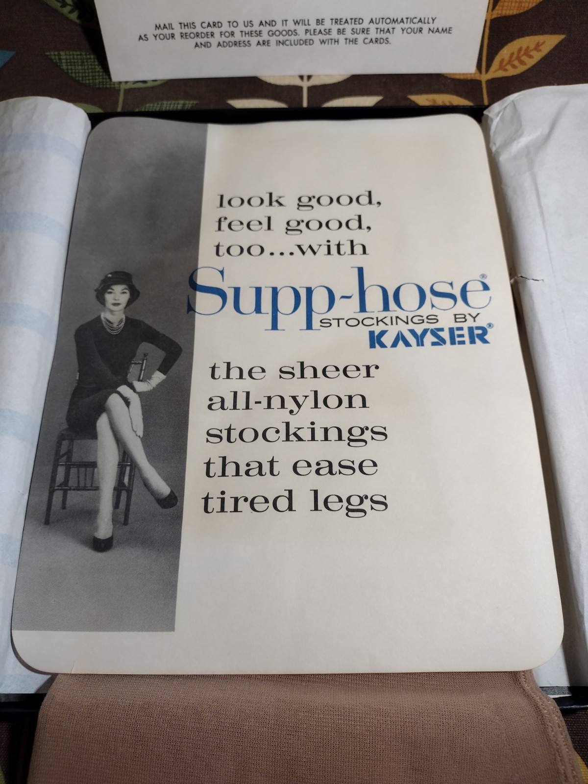 Supp Hose by Kayser Roth Glamour 100% Nylon Stockings S1 Tall Royal 10.5-11 L #2