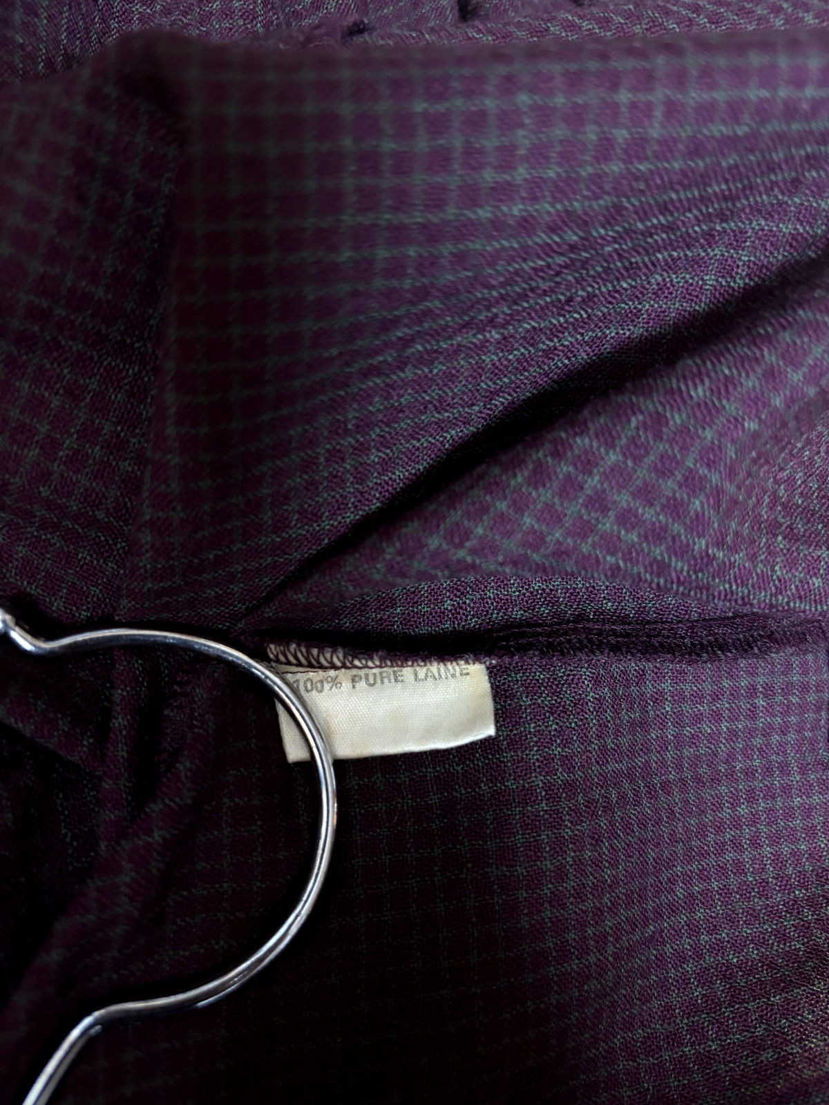 Women’s Vintage 1980s Gerard Darel of Paris Wool Top Blouse Neck Tie