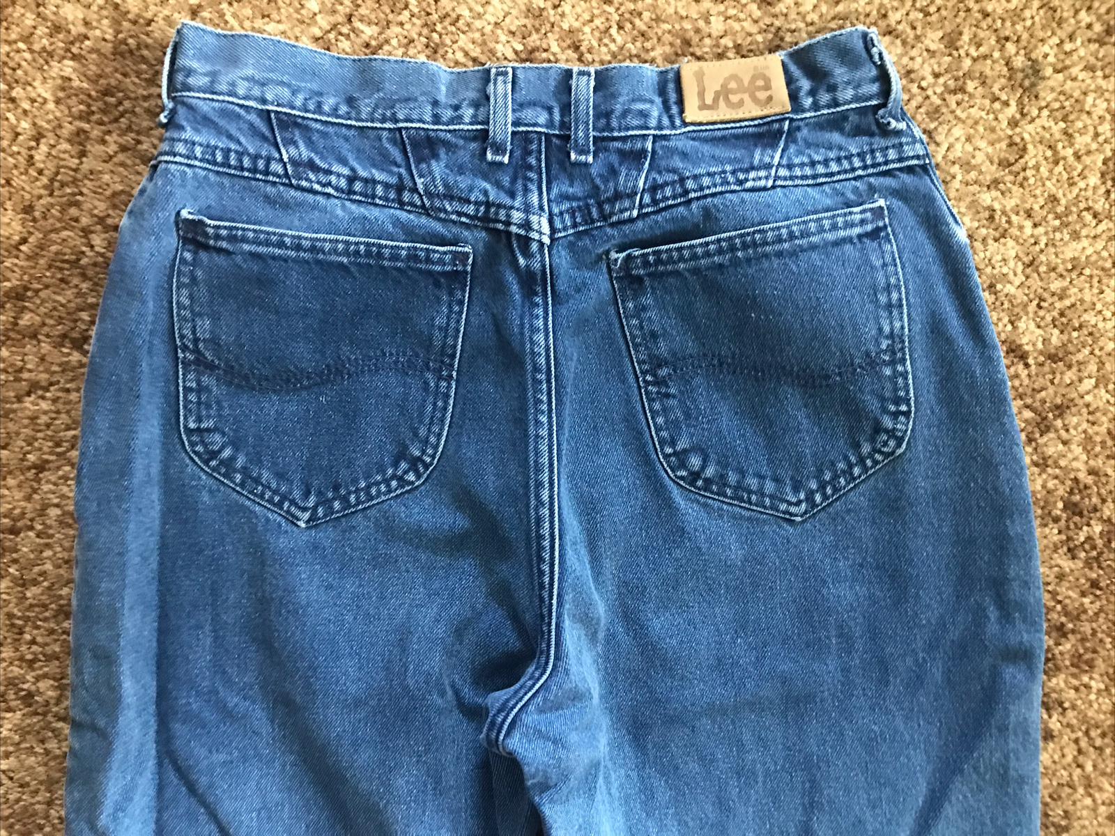 Vintage High Waist Mom Jeans LEE Small 30″ waist / 28″ inseam 1980s USA made