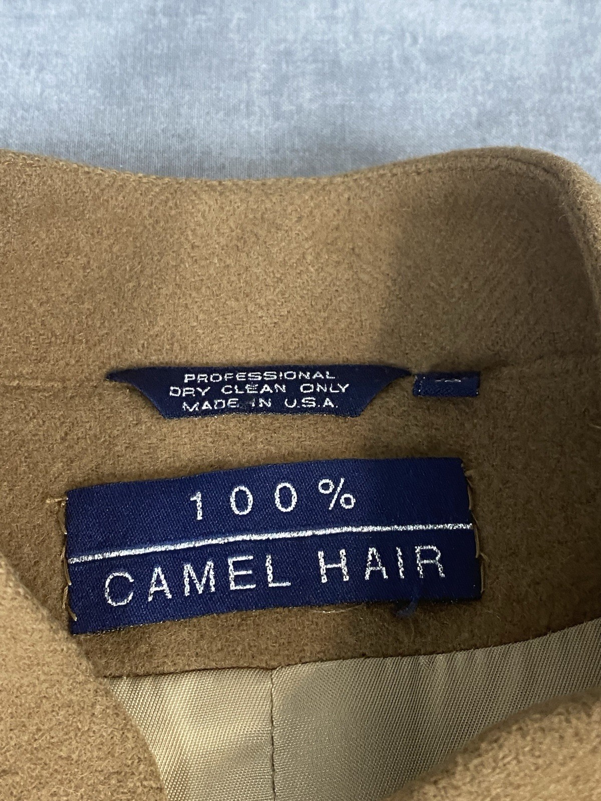 Vintage Corbin Collection Camel Hair Blazer USA Women’s Sz 12 Tan Jacket