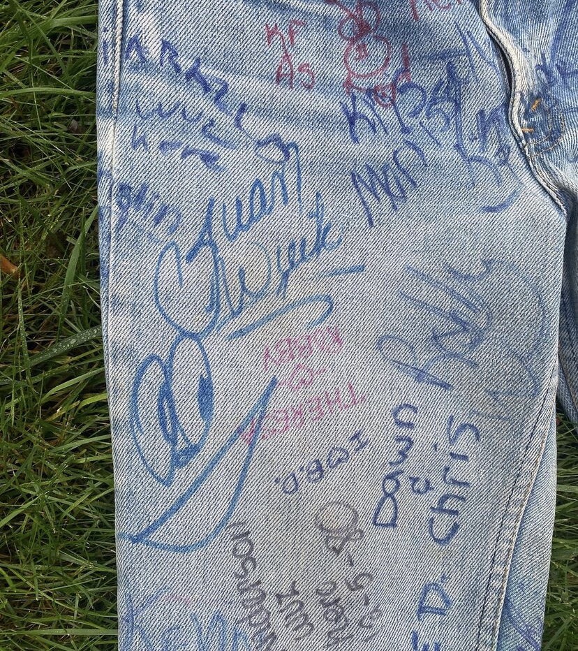 Vintage 70s 80s Signed Signature Levi Jeans XS XXS 25” Waist Senior Cord Style