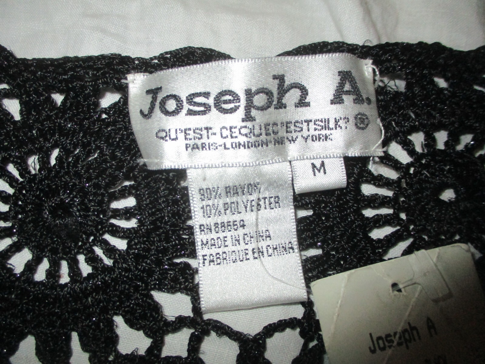 Joseph A vintage old stock crochet tunic sweater top