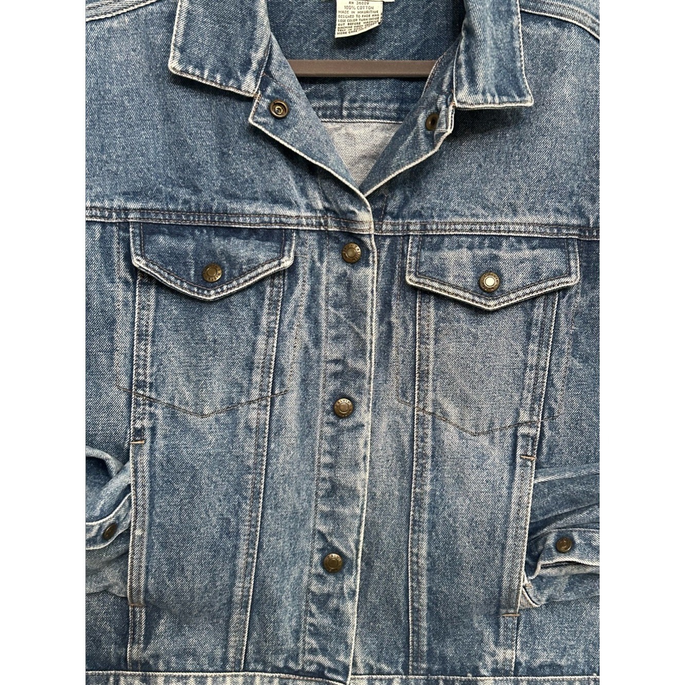 True Vintage Calvin Klein Medium Blue Denim Trucker Jacket