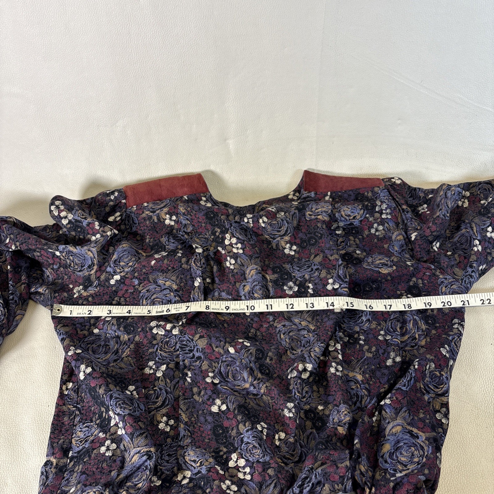 VTG 80s Secretary Dress Rayon Paisley Midi High Neck Long Sleeve Patty O’Neil