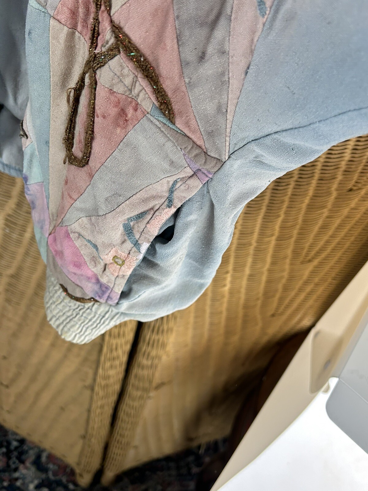 Lim’s distressed vintage jacket