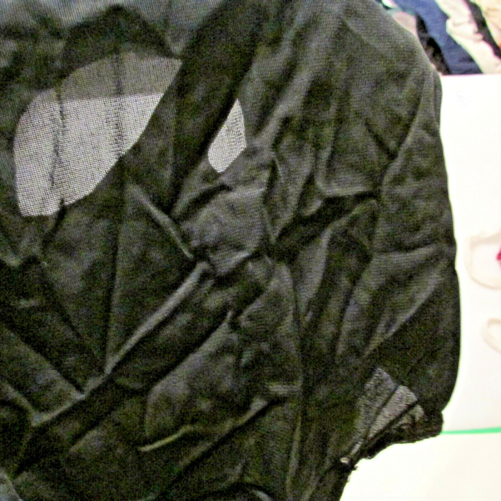 50’s Black Semi Sheer Silky Nylon Zipper Button Closure Bikini Panty S USA made