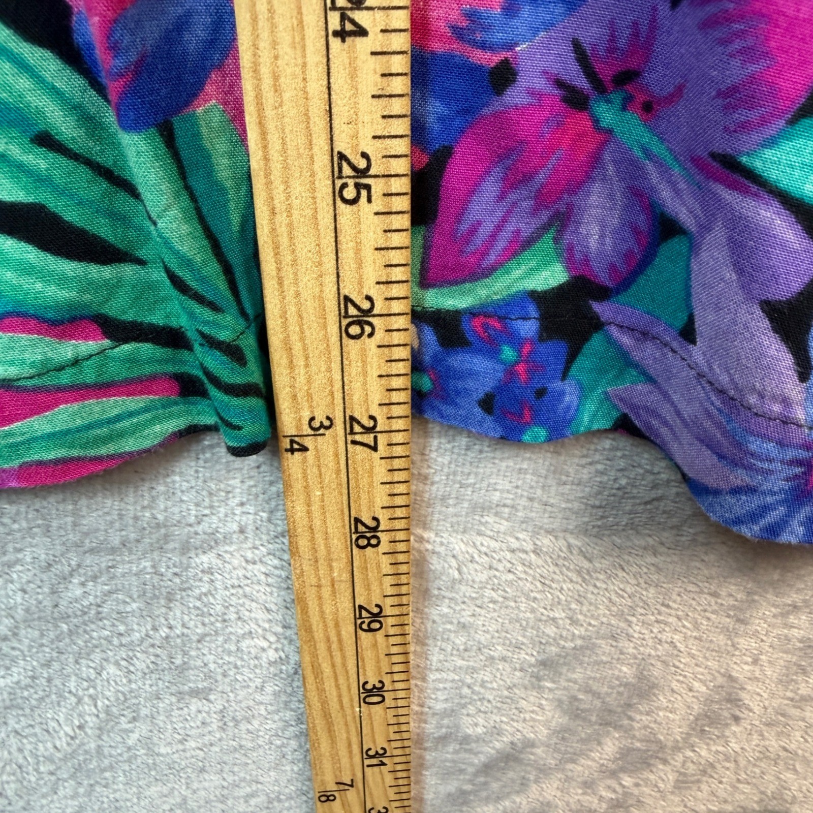 Remo of California Top Womens XL Multicolor Tropical Floral Short Sleeve Vintage