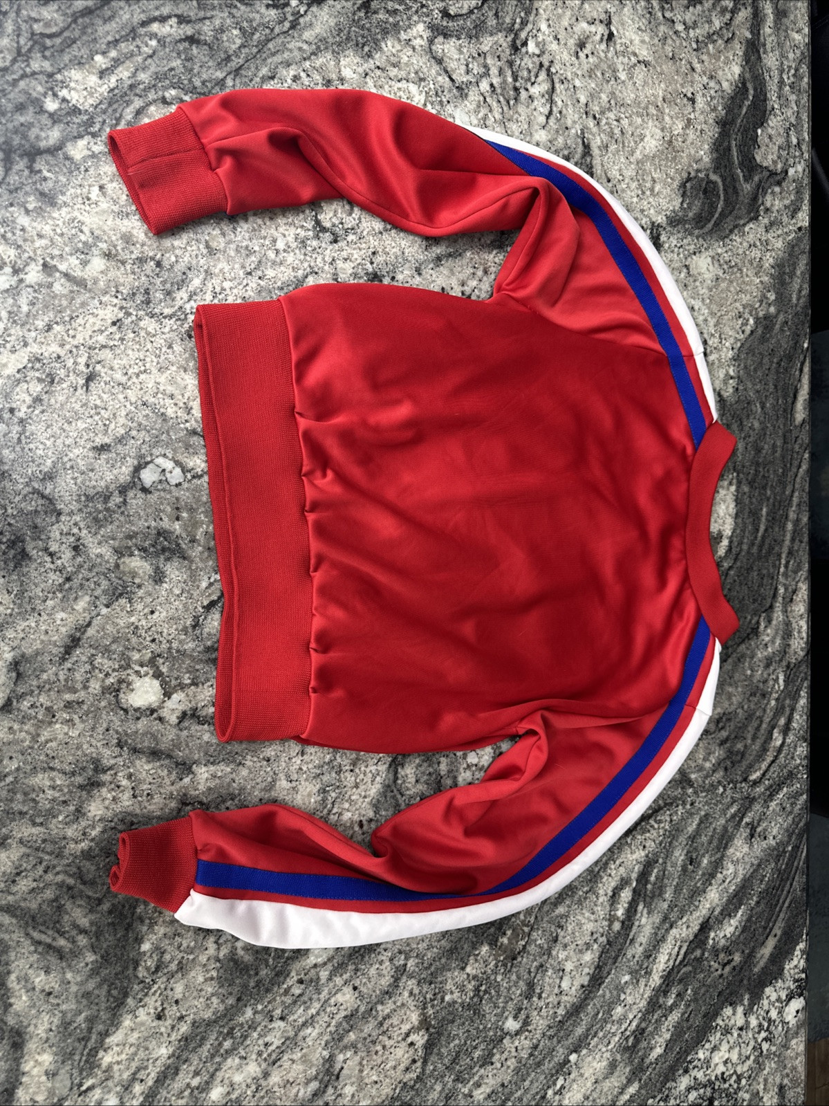 Vtg UCA Varsity Spirit Fashions Cheer Sweater Made in USA Logo Embroidery RED