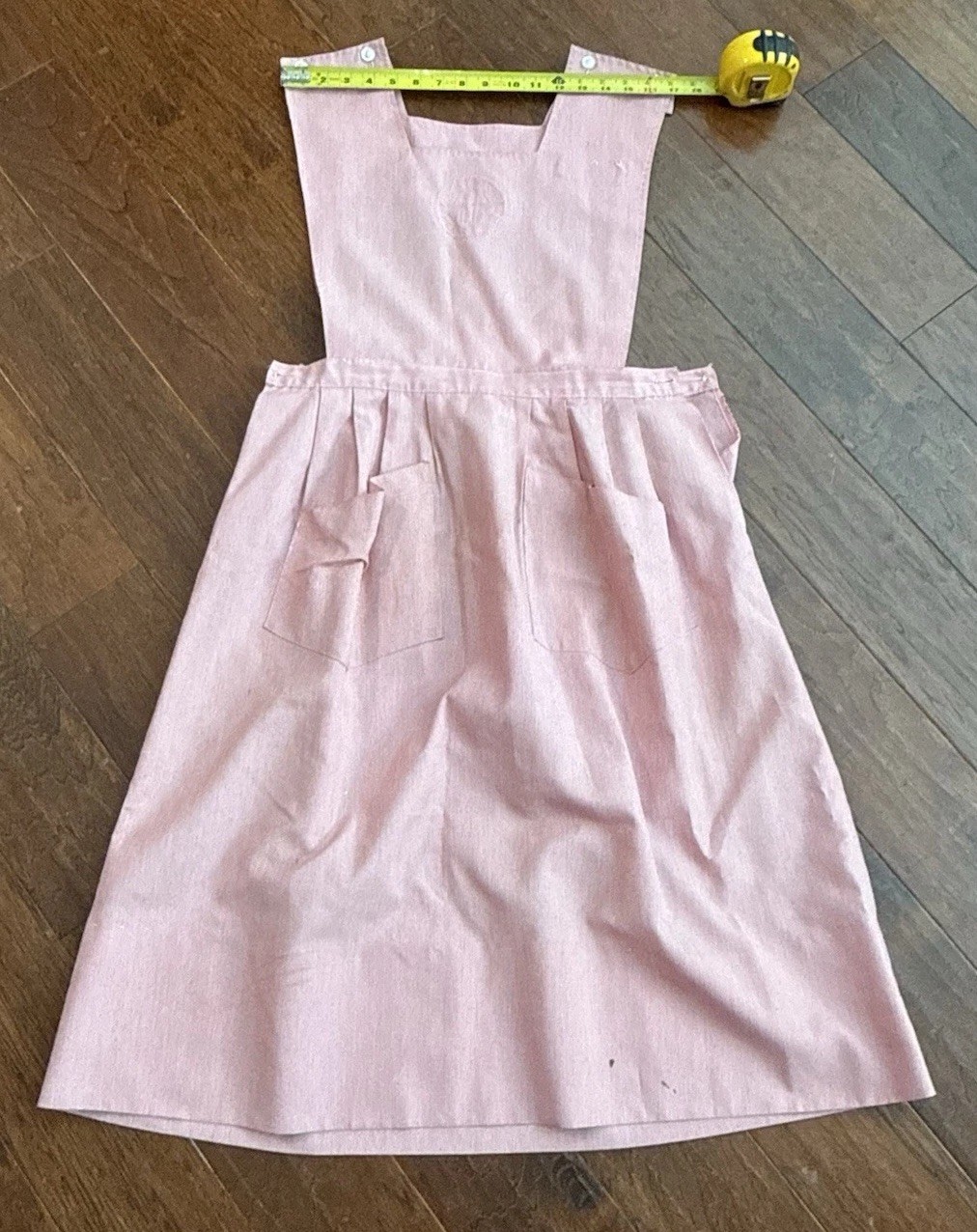 Vintage Fashion Seal Uniforms Candy Striper Dress Size Large Red White Pinafore
