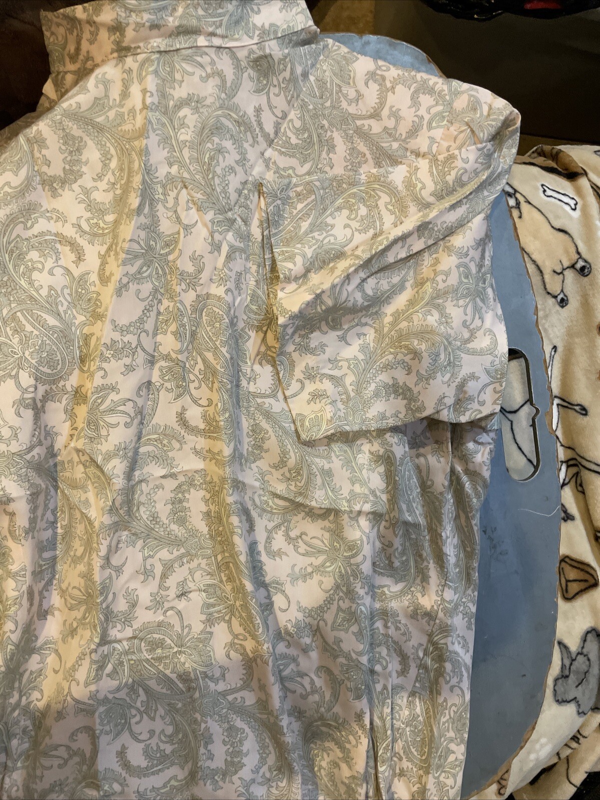 Vtg David Brooks Skirt 2 Piece Set Pink Paisley 90s Short Sleeve Modest Size 10