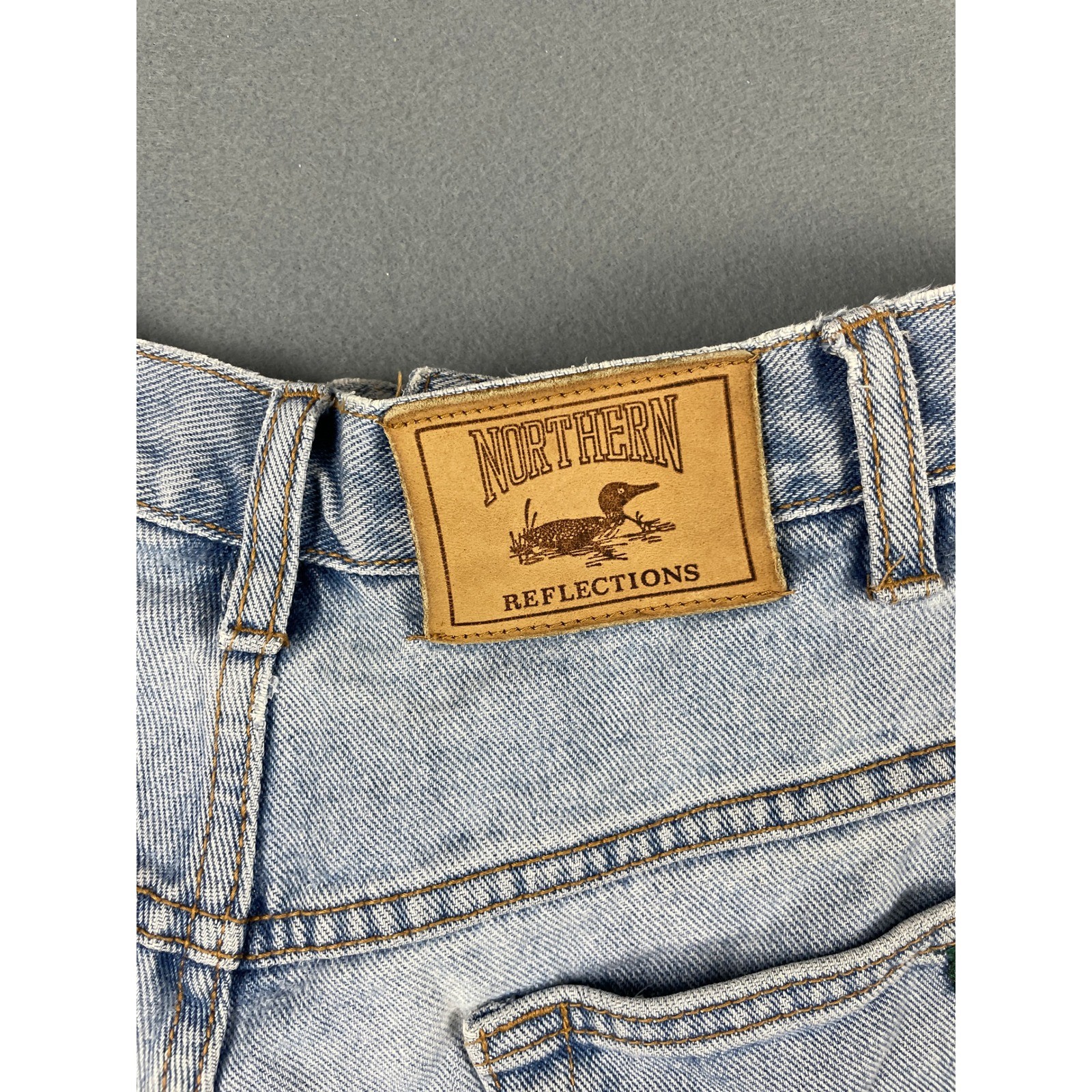 Northern Reflections Denim Mom Shorts 90s Boho Retro Light Wash Cotton 27