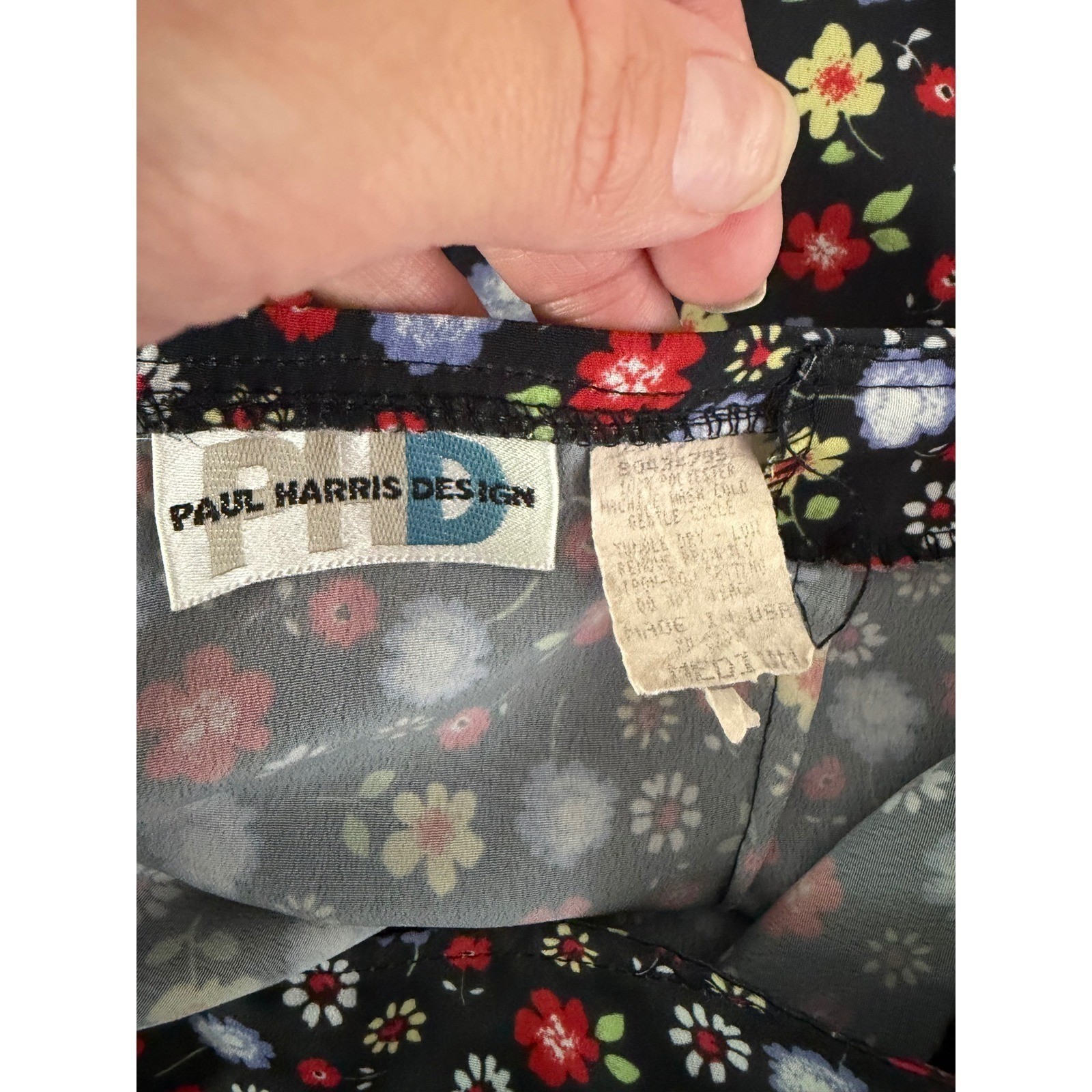Vintage 80’s-90’s – Floral Midi Maxi Straight Skirt Cottagecore Whimsy