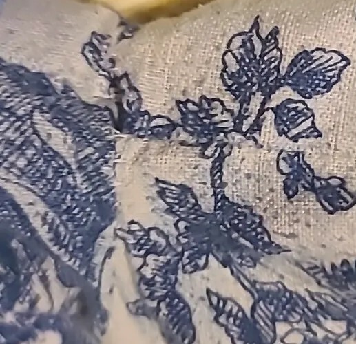 Gunne Sax Jessica Mcclintock Toile De Jouy Prarie Dress Vtg 70s Sz 9 Blue Cream