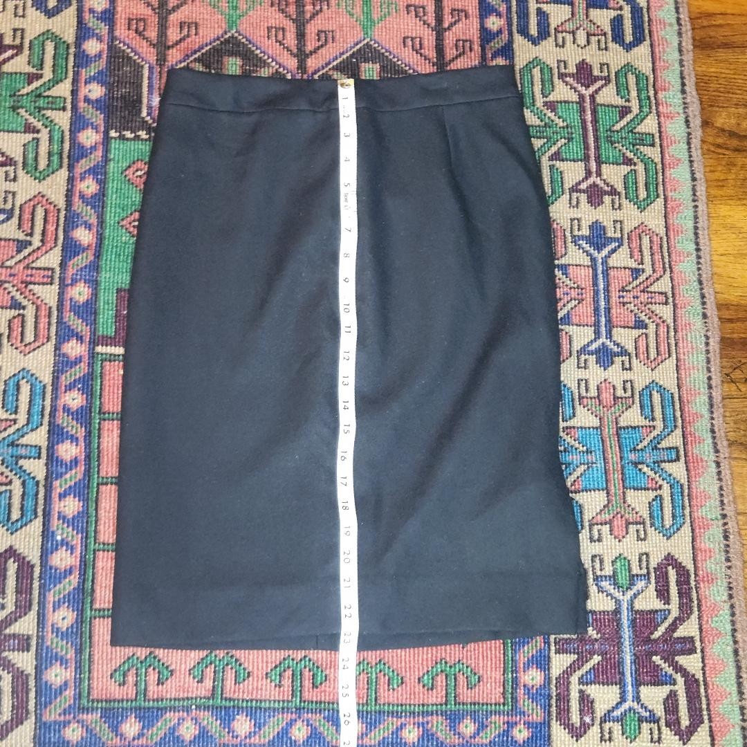 J CREW UK LTD WOOL AND POLYESTER PENCIL SKIRT SIZE 4 RETRO BUSINESS SKIRT