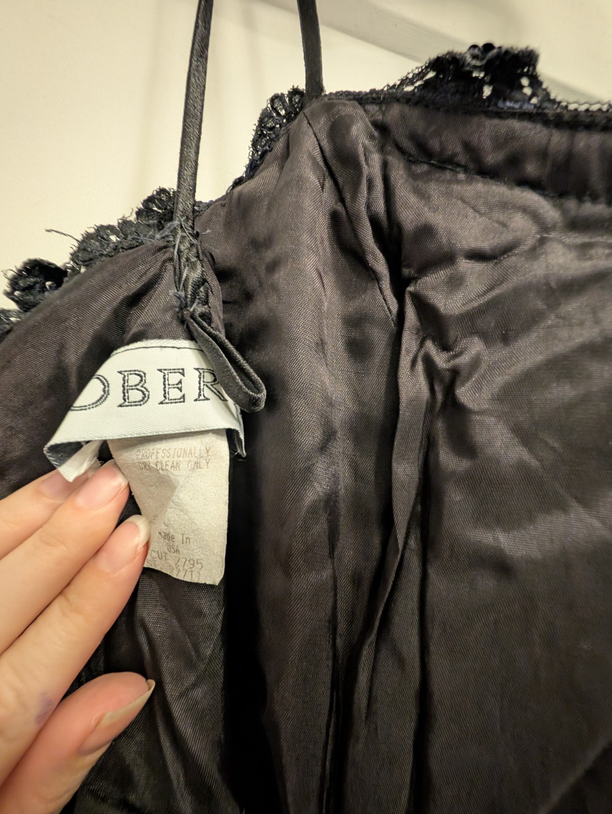 Vintage Roberta 80’s Prom Mini Dress Corset Black Lace Tassel Goth Fairy Sml Med