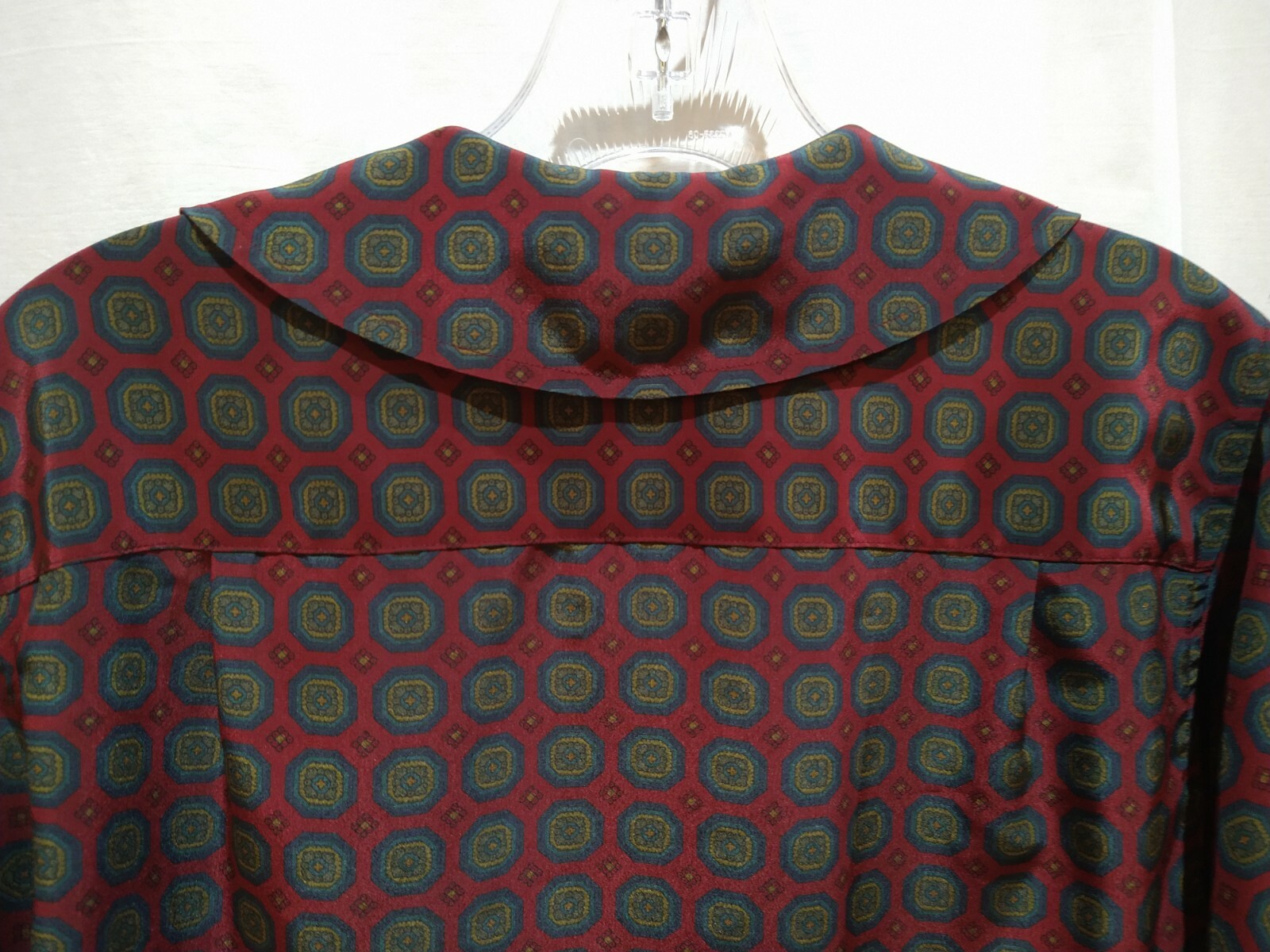 Vintage J.G Hook Long Sleeve Button Up Dark Academia Blouse Top Size 4 Burgundy