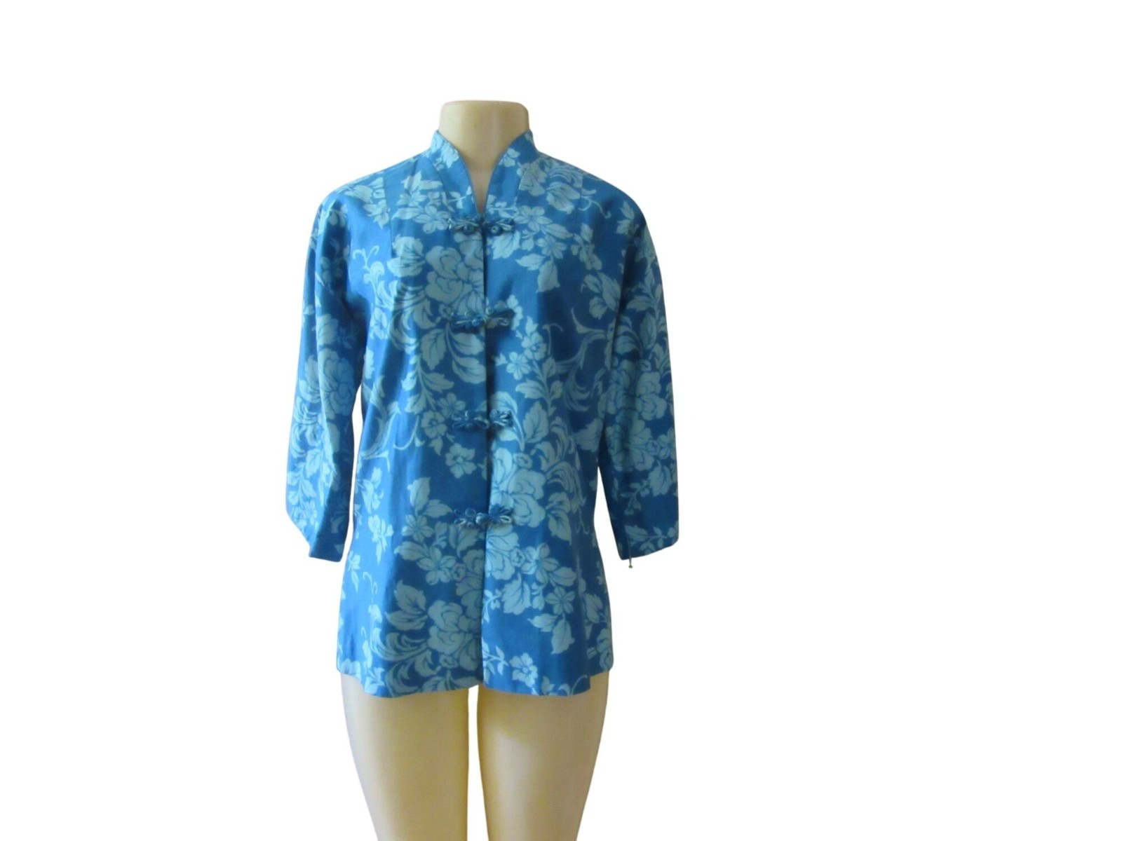 Vintage 1960 Andrade Resort Shop Hawaiian Aloha Jacket/Blouse SZ M