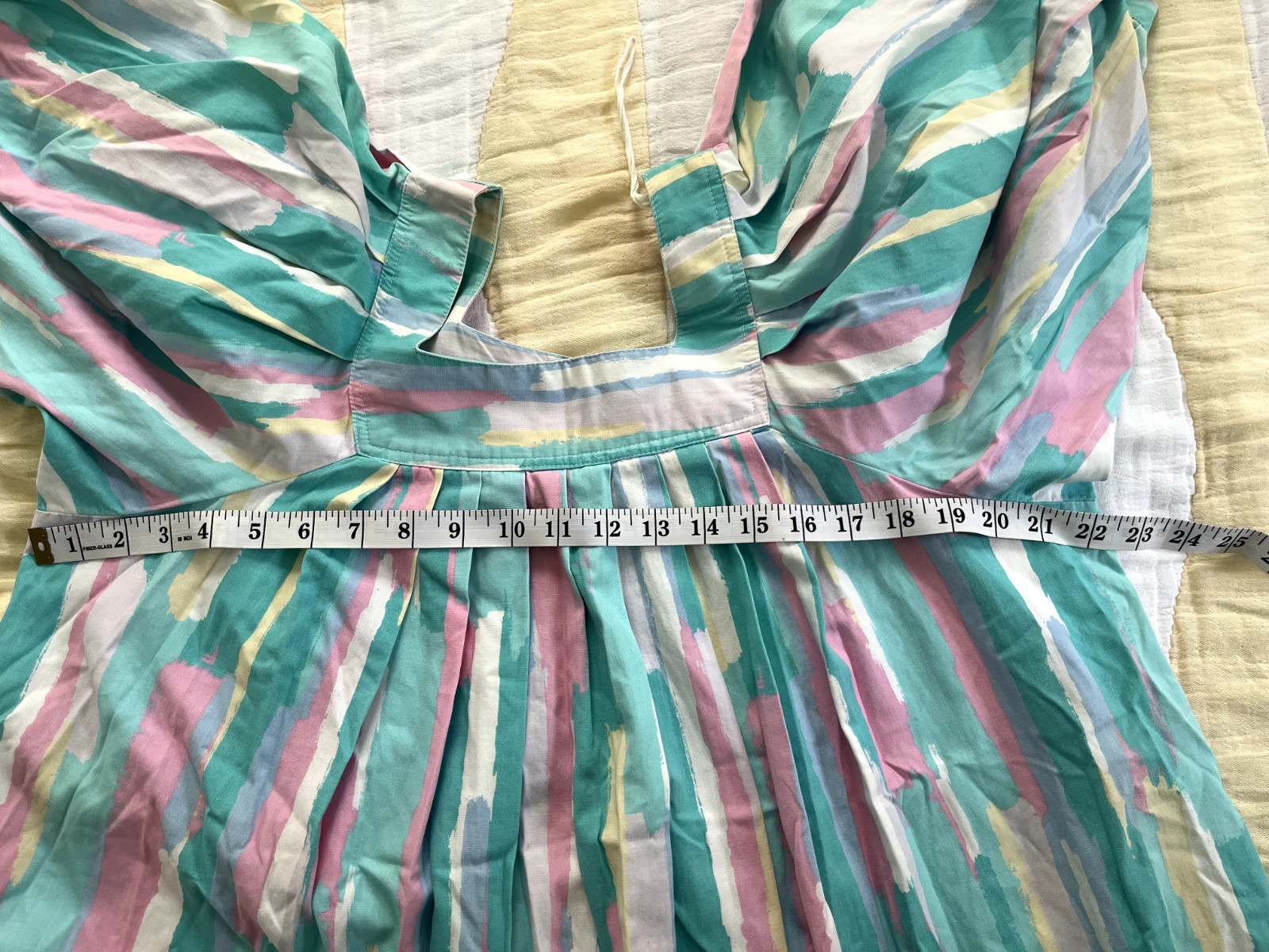 VTG 60s-70s Ruth Norman for Saks Fifth Avenue Multicolored Mini Flowy Dress