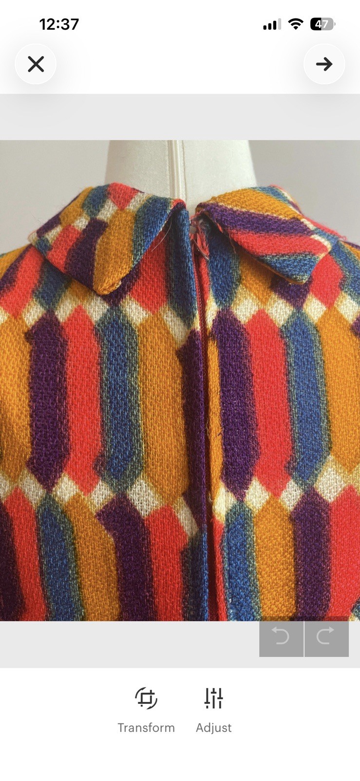 1960s Mod Rainbow Vintage Designer Carlye Dress Hudson’s Detroit Woodward Shops!