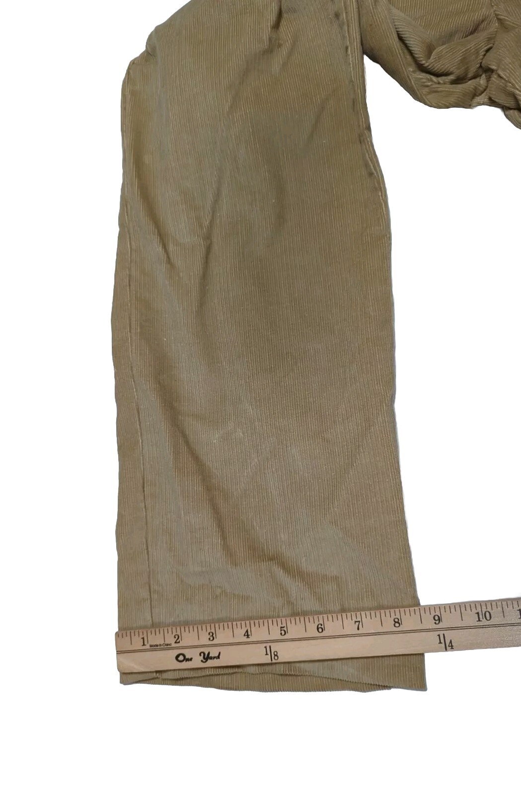 Vintage Levi’s Corduroy Pants Talon Beige 42 Zipper 25×29