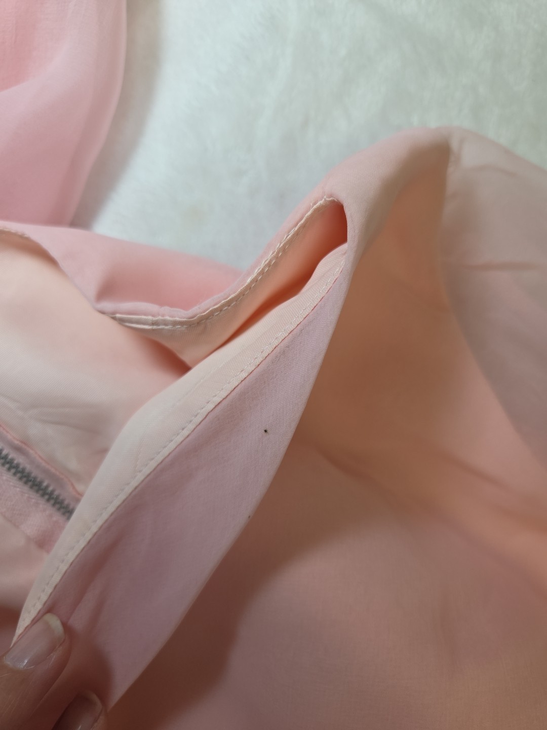 Miss Elliette California 1960s Pink Chiffon Gown Long Dress Vintage Size 16
