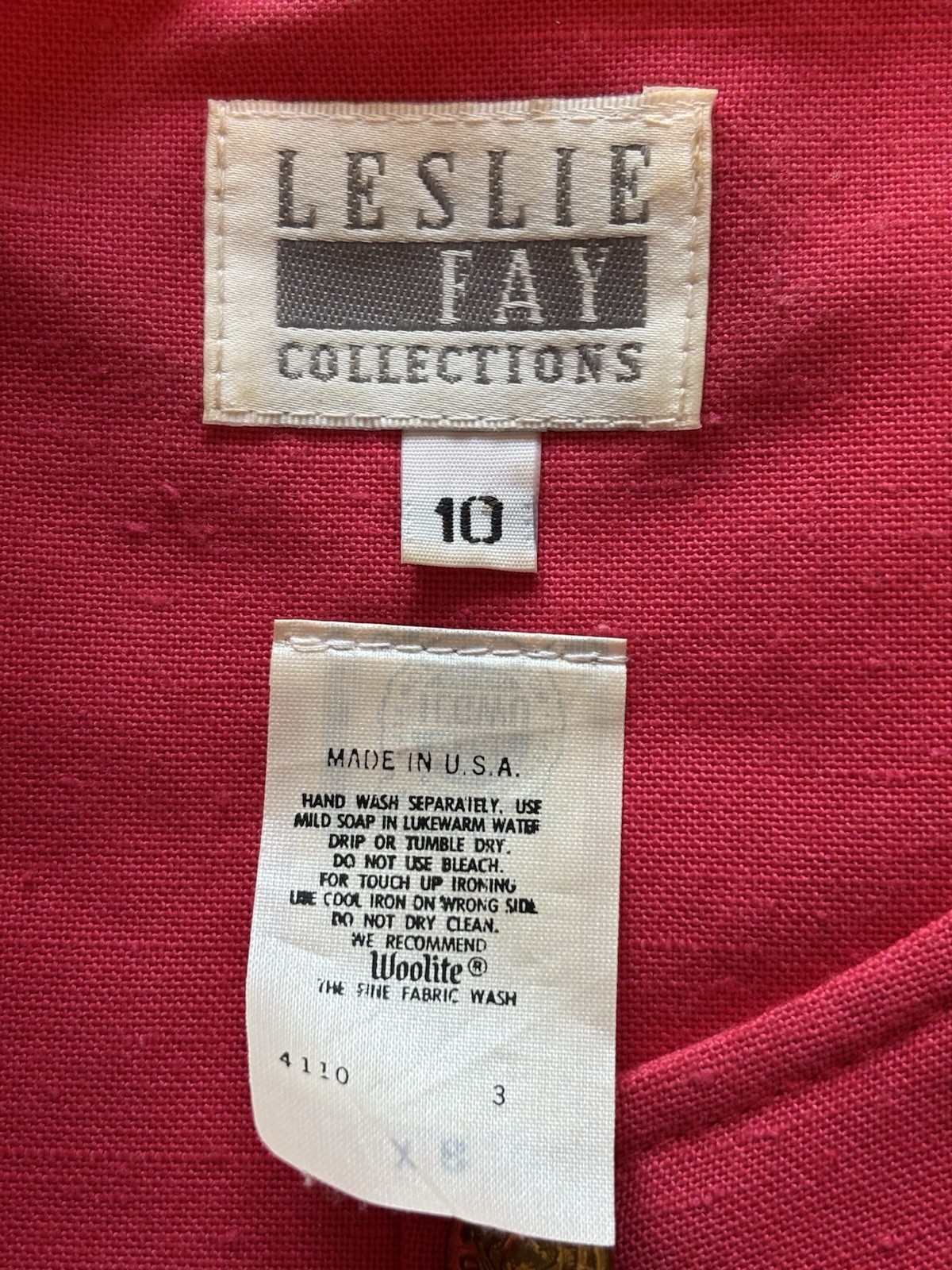Vintage Leslie Fay Women’s Dress Size 10 Short Sleeve Multi Colored Button Frf