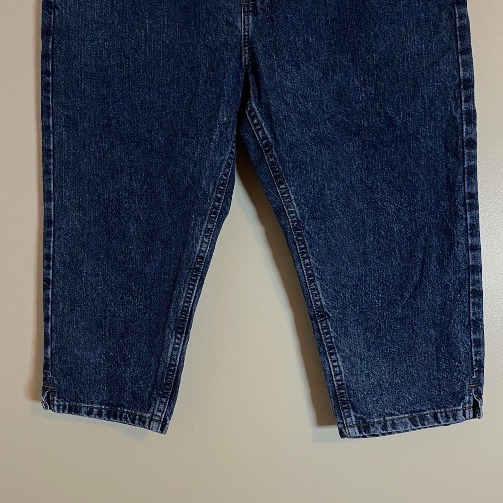Riders Capri Jeans Womens 8P Blue Dark Wash 90s Y2K Vintage Revival Normcore