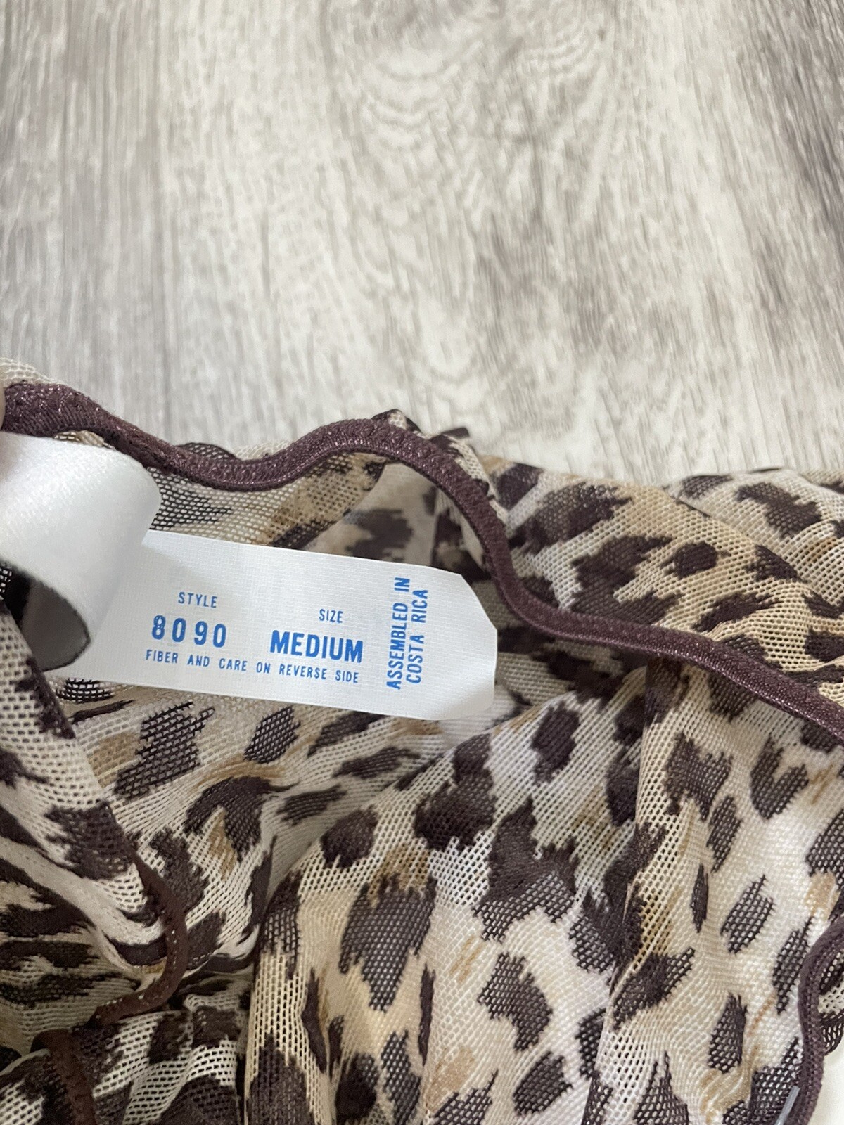 NWT MARILYN MONROE by WARNER’S Vintage Leopard Cheetah Mesh Panties Tap Shorts M