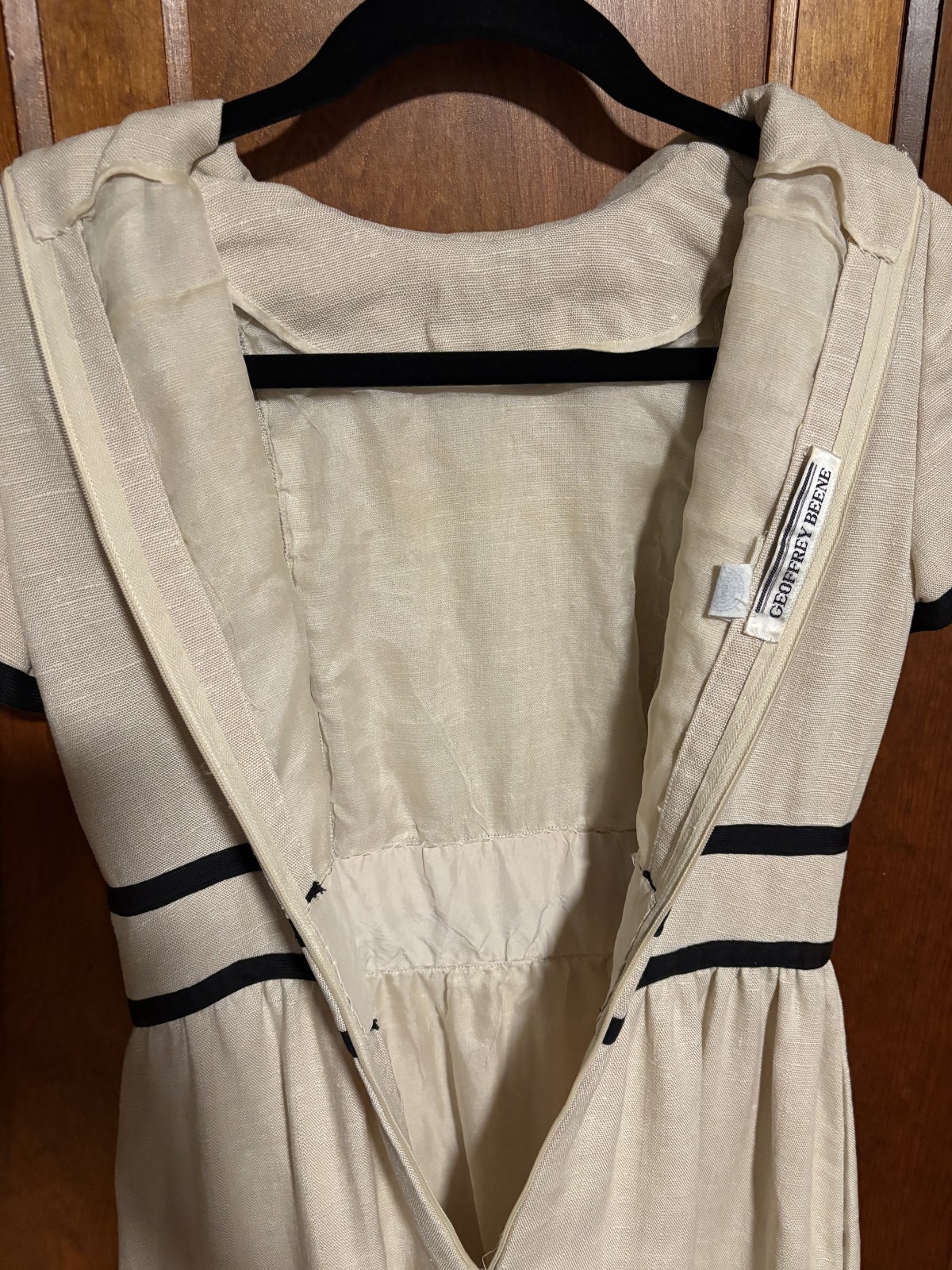 RARE Vintage 60s Geoffrey Beene Wool Mod Cocktail Dress Saks Fifth Ave