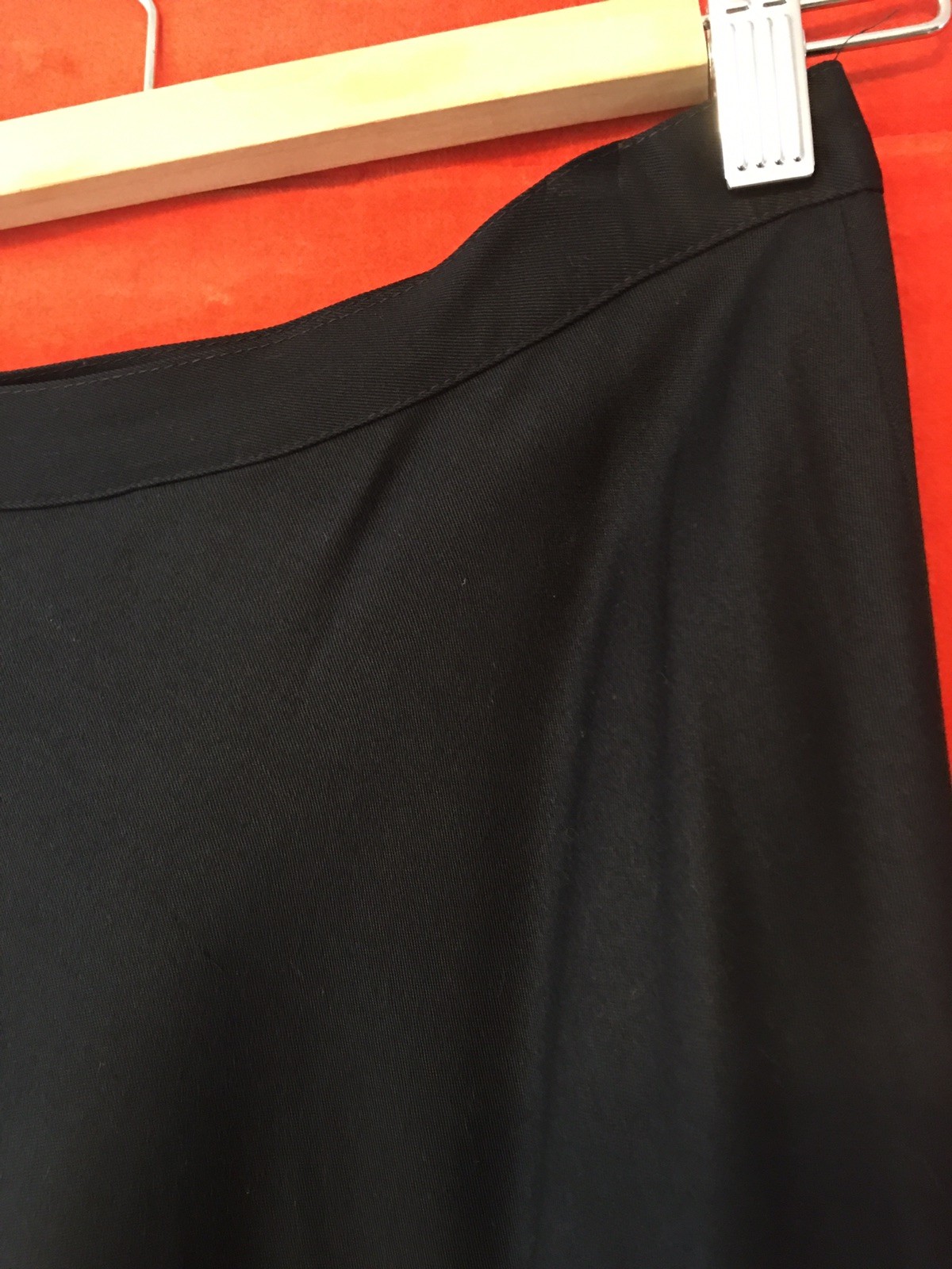 agnes b. vintage 90s maxi skirt 36 flounce side button y2k french downtown