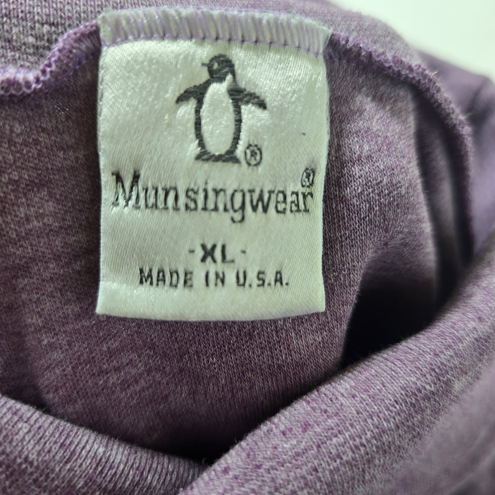 Women’s Size XL Long Sleeve Turtleneck Munsingwear Purple USA