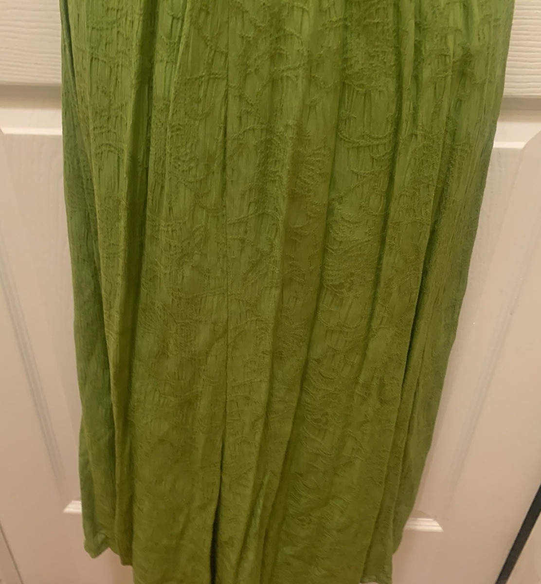Skirt Top Outfit Set Size 16W Green Boho Earth Tone Comfort Modest Travel Work